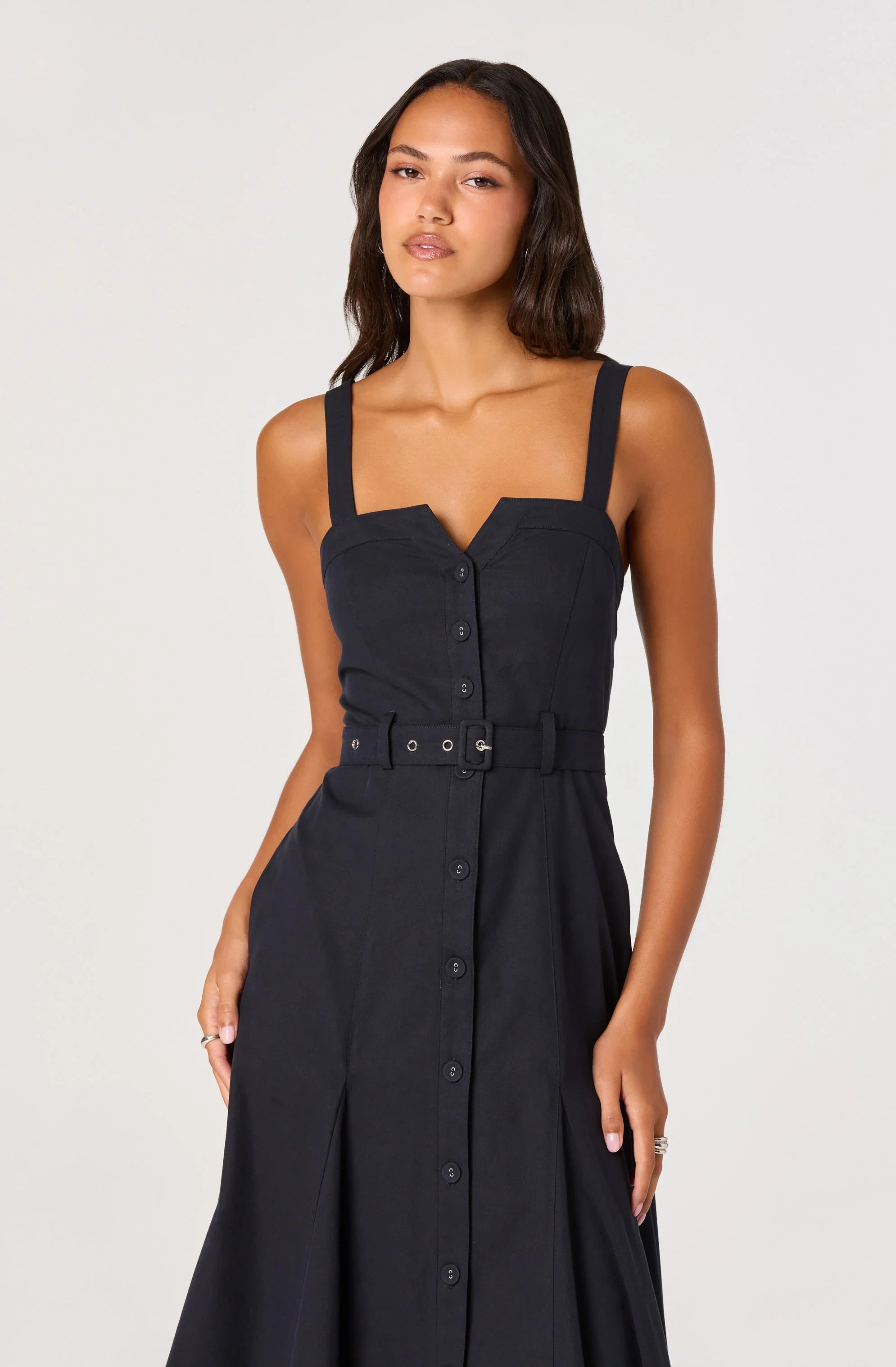 Inixyf McKinley Button-Front Midi Dress