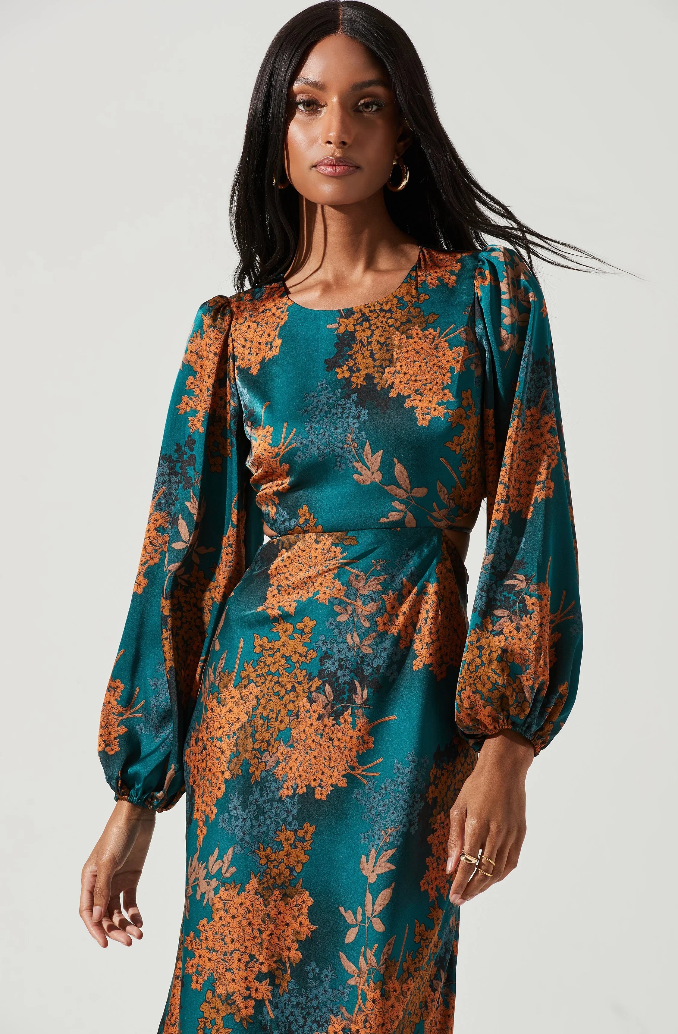 Lbruh Quinn Floral Cutout Maxi Dress