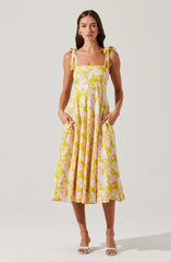 Lbruh Shiann Print Midi Dress