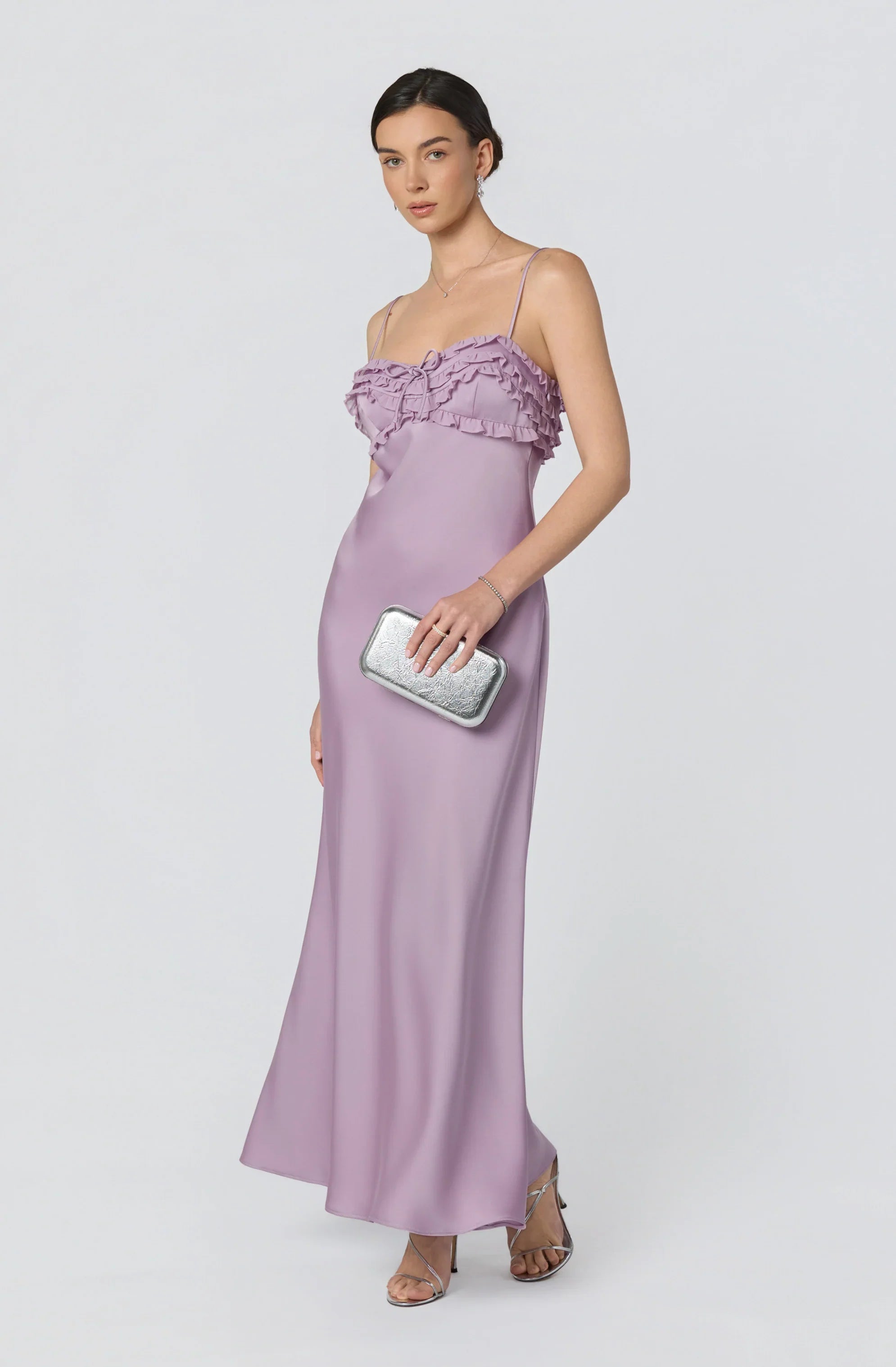 Inixyf Jade Ruffle Trim Maxi Dress