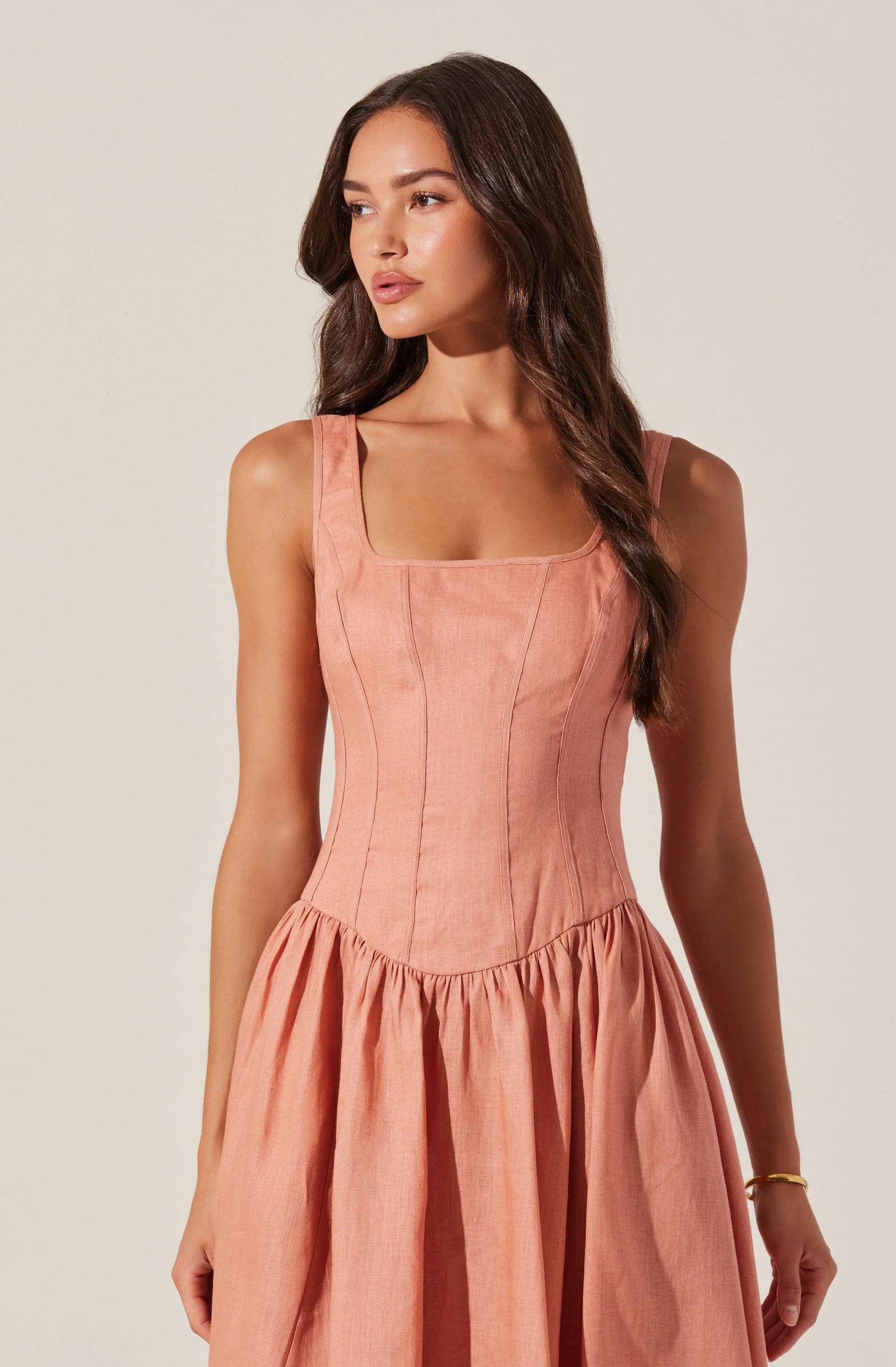 Lbruh Thierry Linen Midi Dress