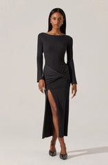 Lbruh Arwyn Ribbed Layered Midi Sweater Dress