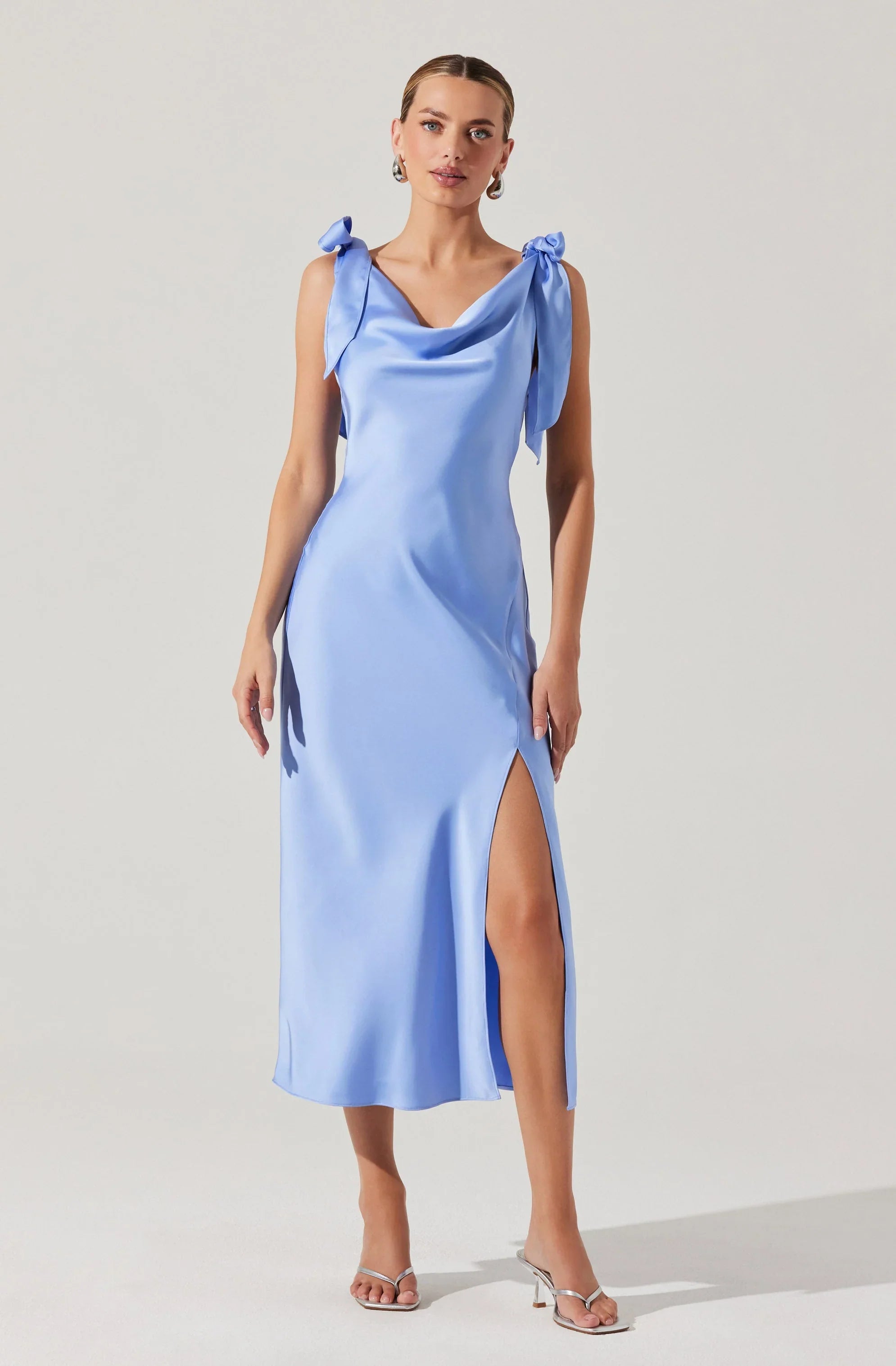 Lbruh Allexina Satin Midi Dress
