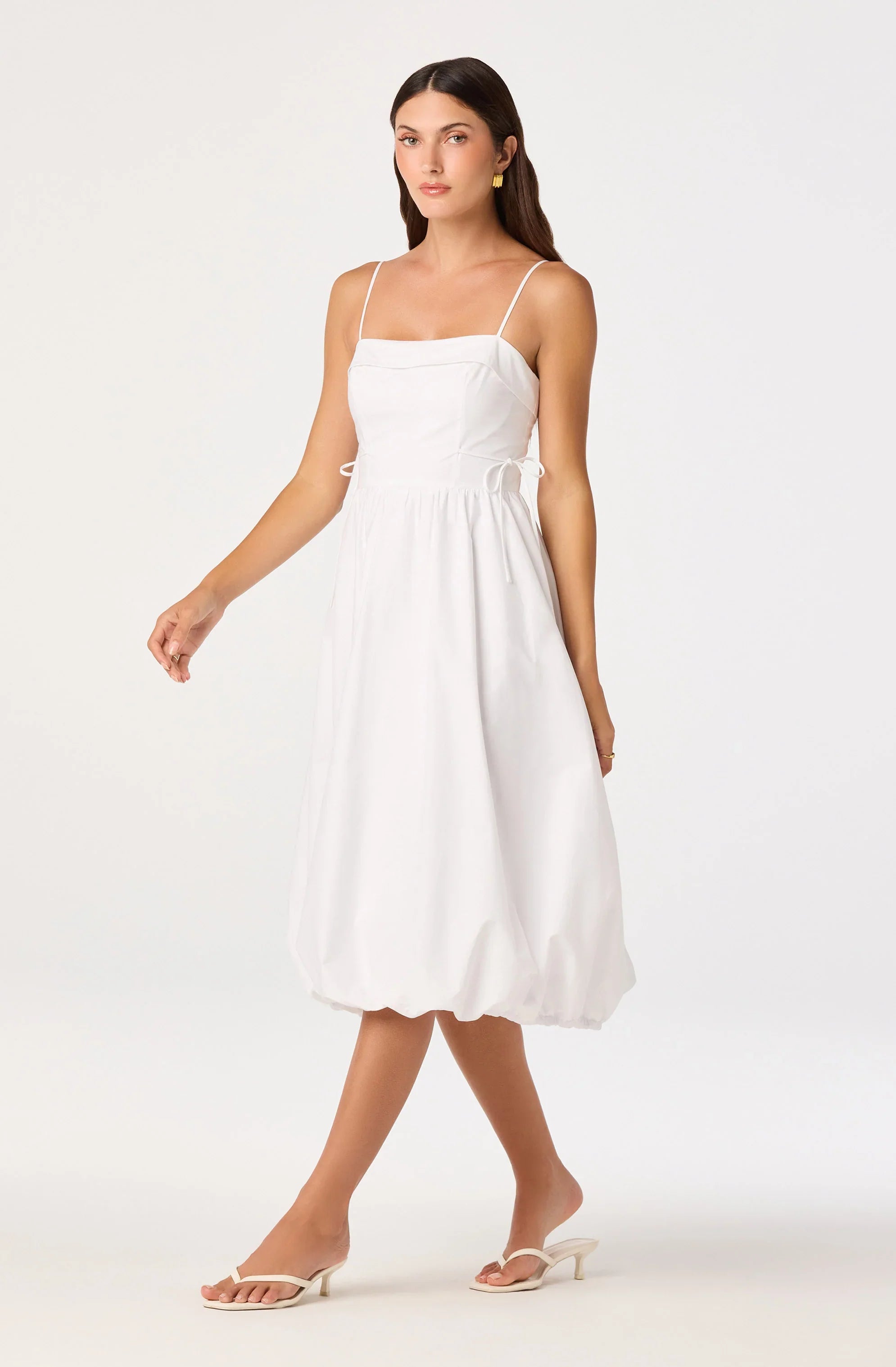Inixyf Dahlia Bubble Hem Midi Dress