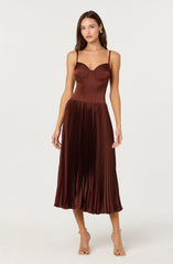Lbruh Elyssa Satin Midi Dress