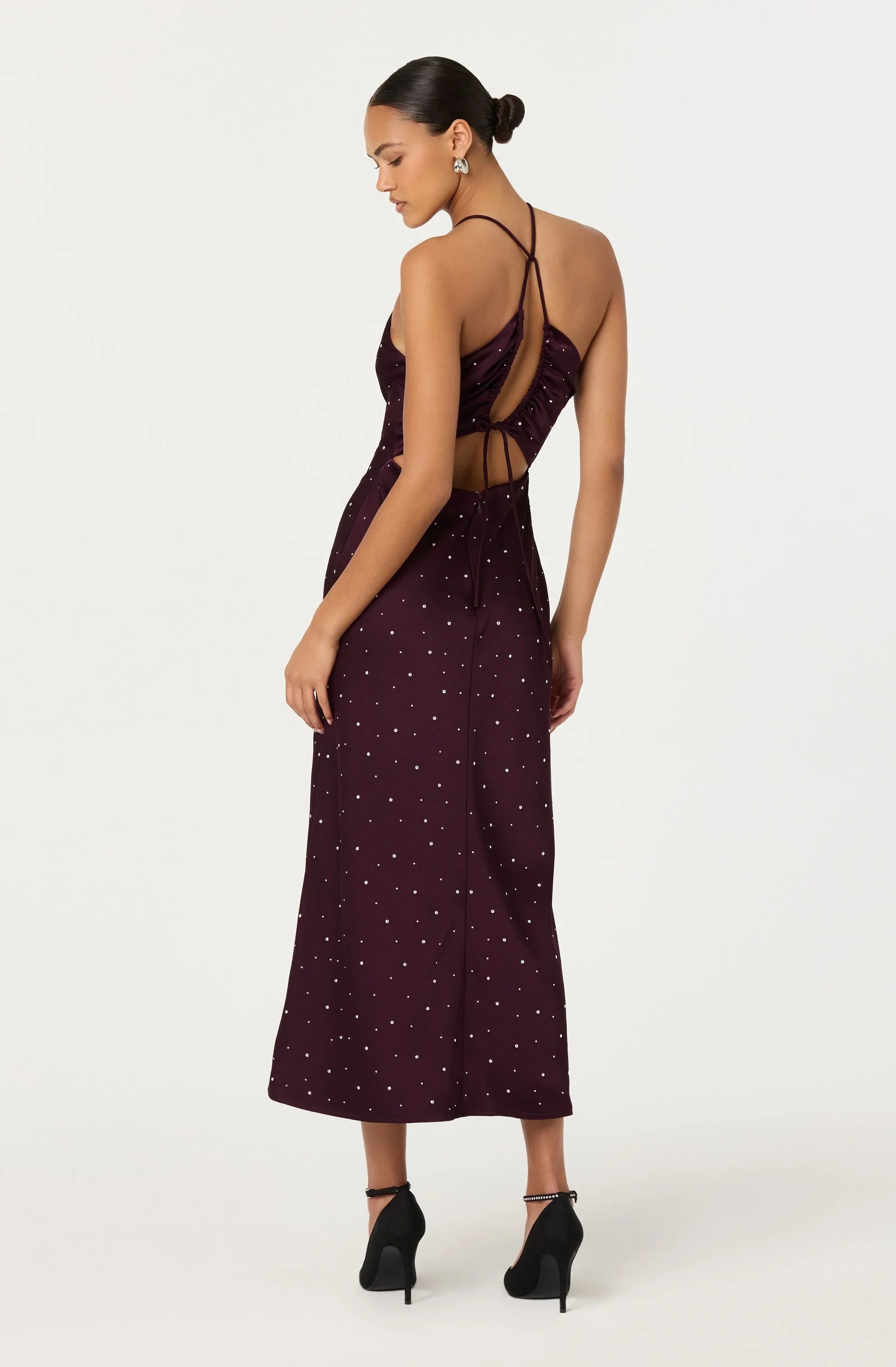Lbruh Halley Rhinestone Embellished Maxi Dress