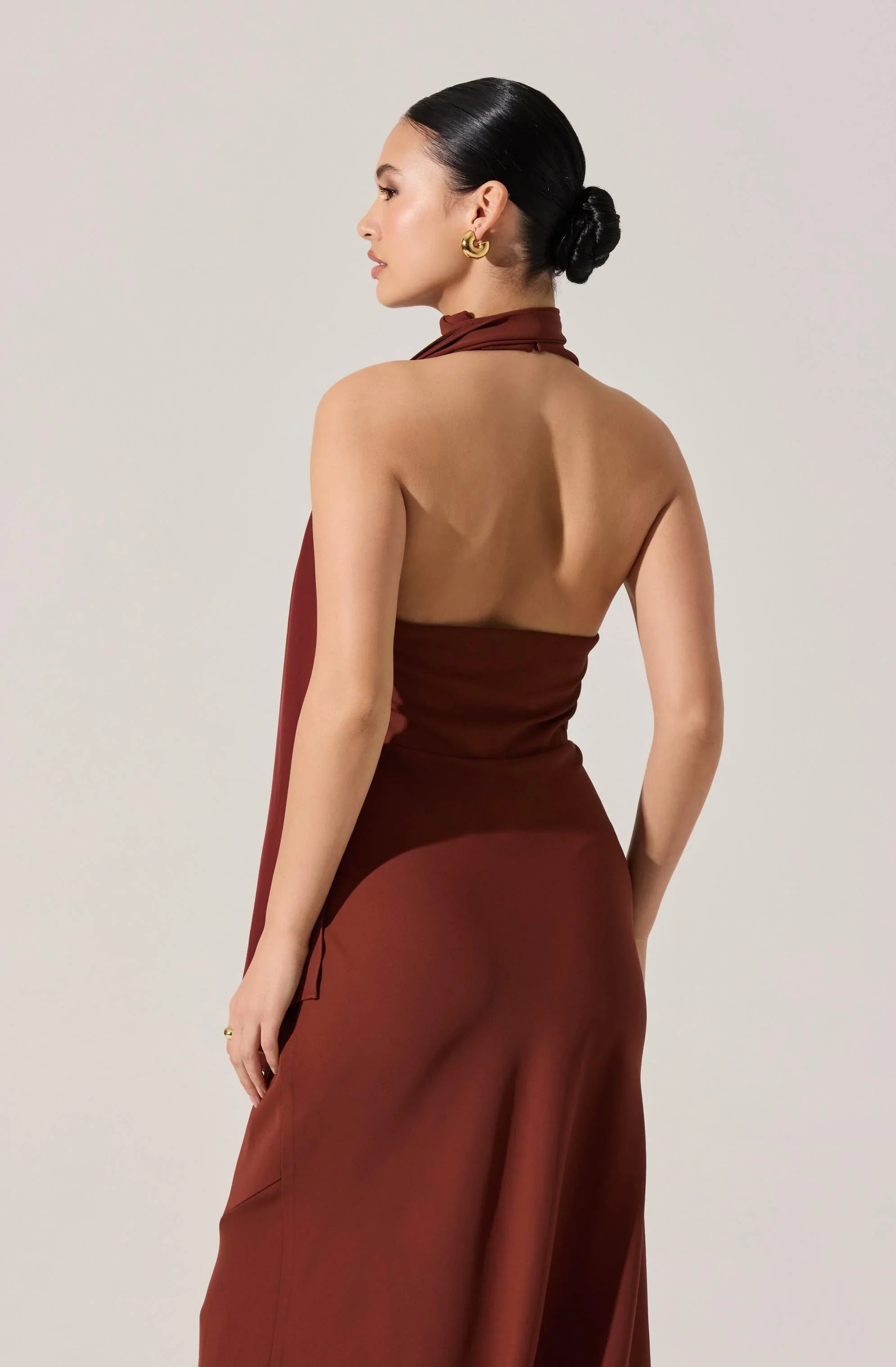 Lbruh Hilaire Halter Midi Dress