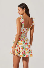 Lbruh Tinesha Bow Strap Mini Dress