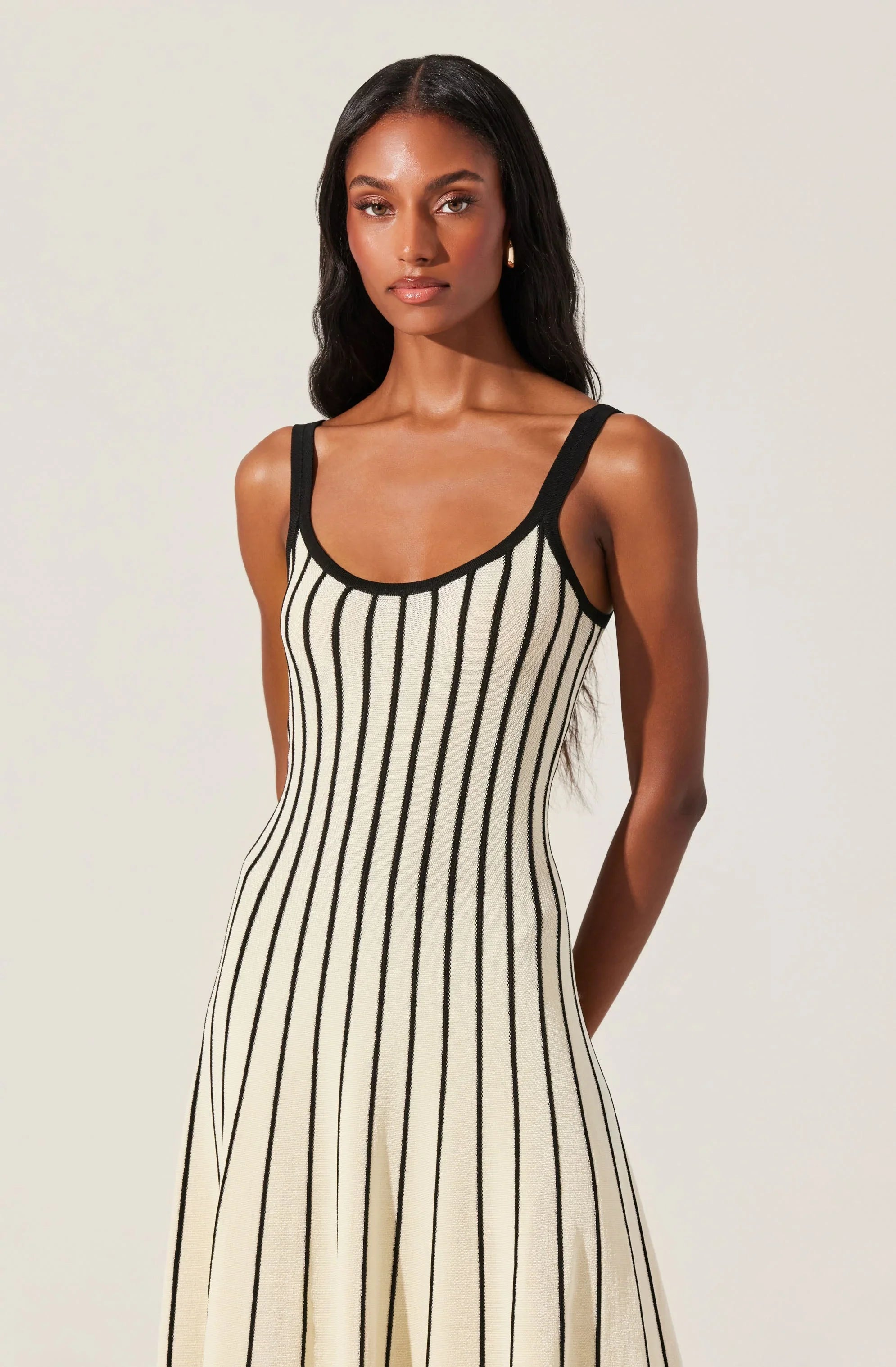 Lbruh Irecia Stripe Sweater Midi Dress