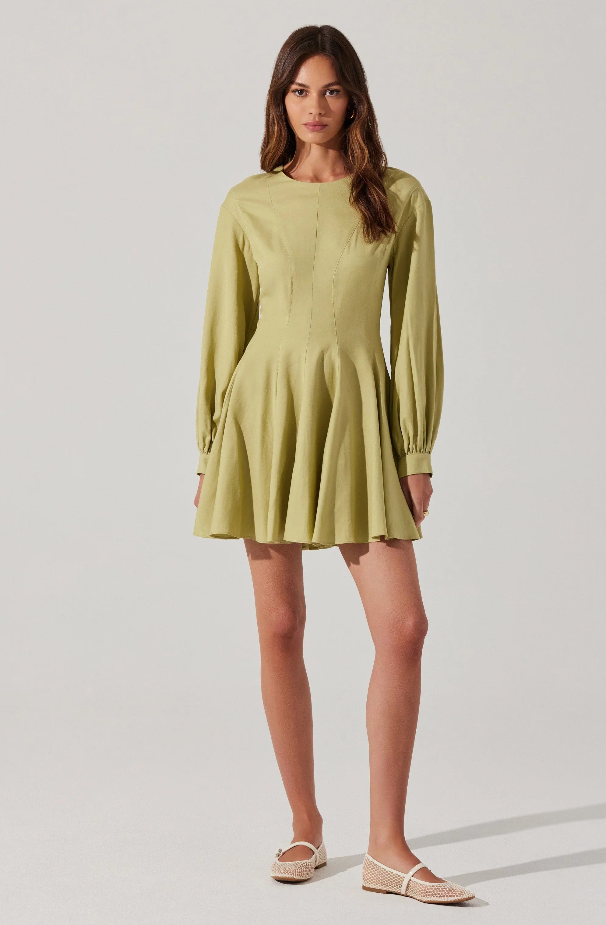 Lbruh Elowyn Linen Blend Skater Dress