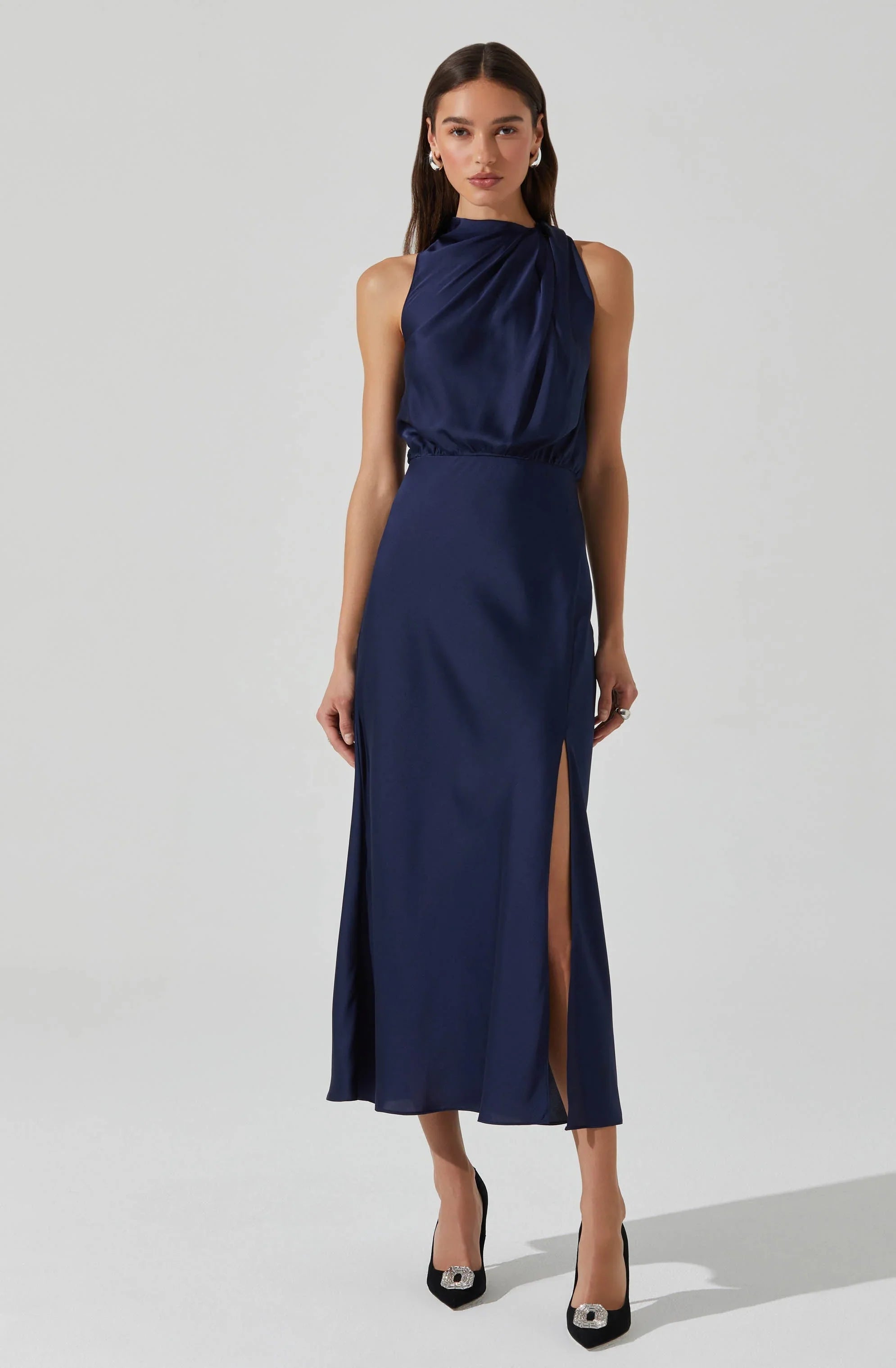 Lbruh Jelyn Satin Midi Dress