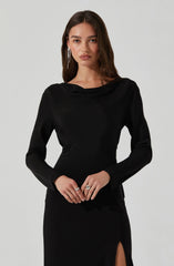 Lbruh Decima Cowl Neck Maxi Dress