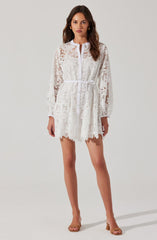 Lbruh Celie Crochet Lace Mini Dress
