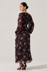 Lbruh Corrina Floral Ruffle Maxi Dress