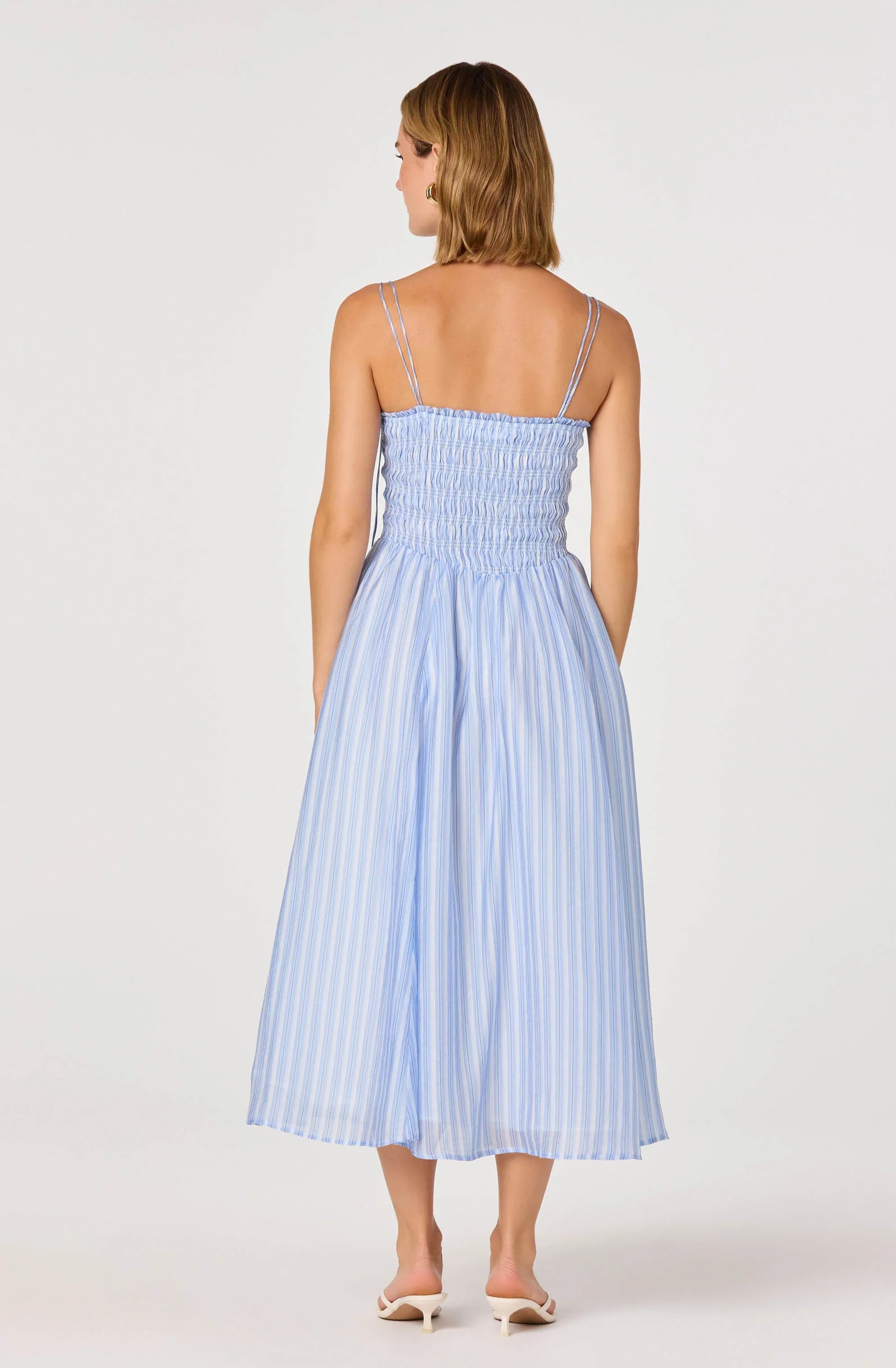 Inixyf Lahela Smocked Midi Dress