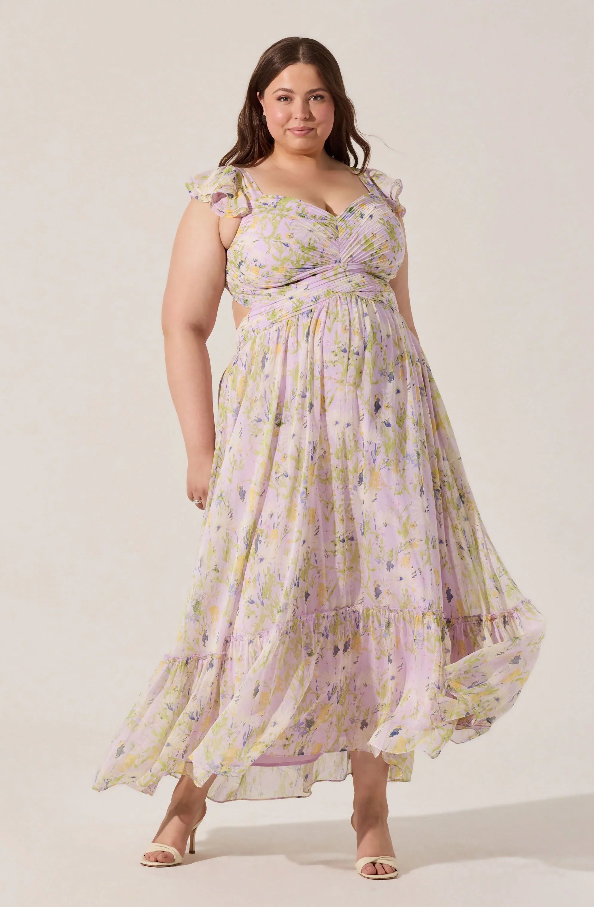 Lbruh Primrose Floral Strappy Back Maxi Dress