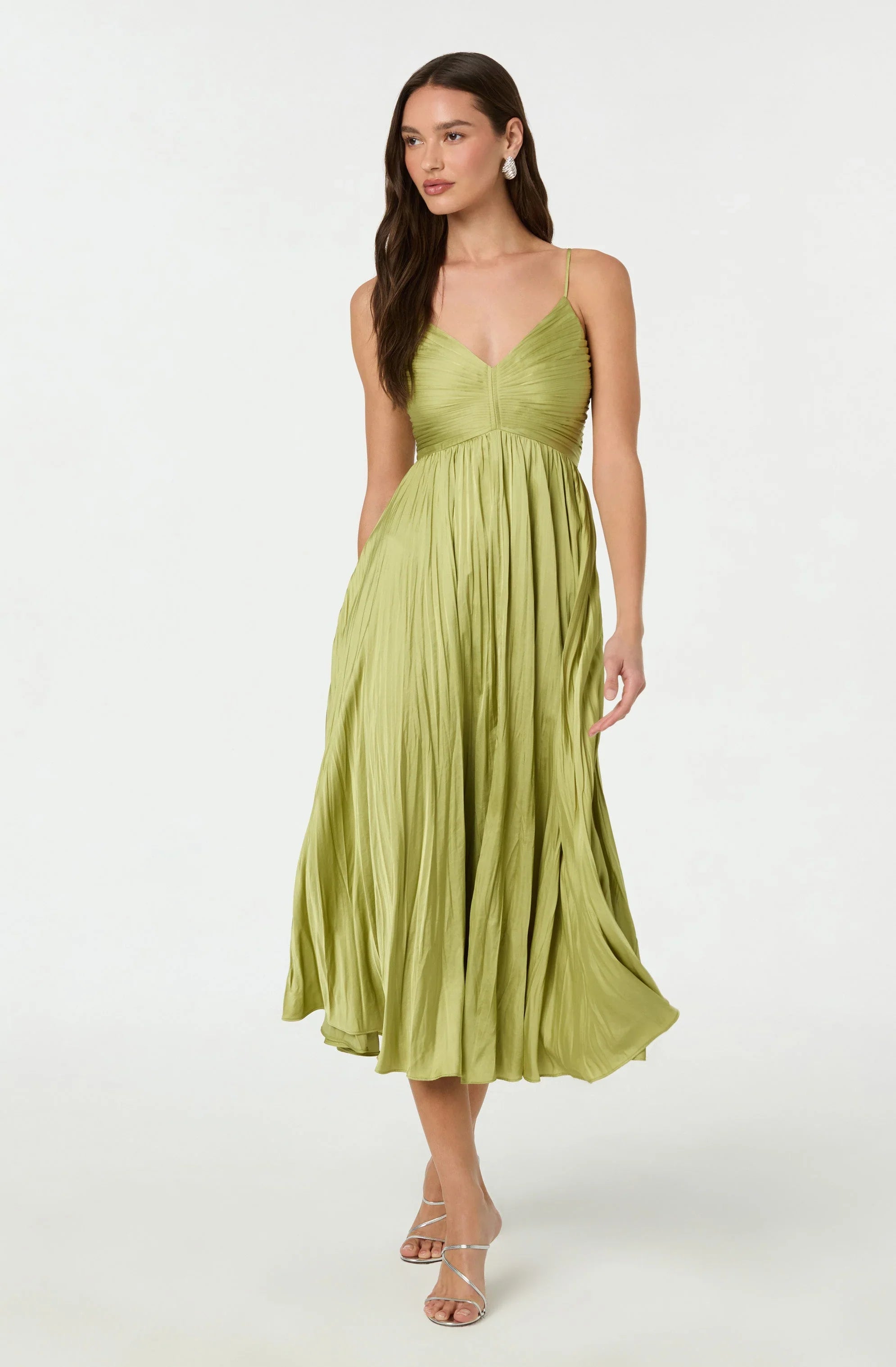 Inixyf Maeve Pleated Midi Dress