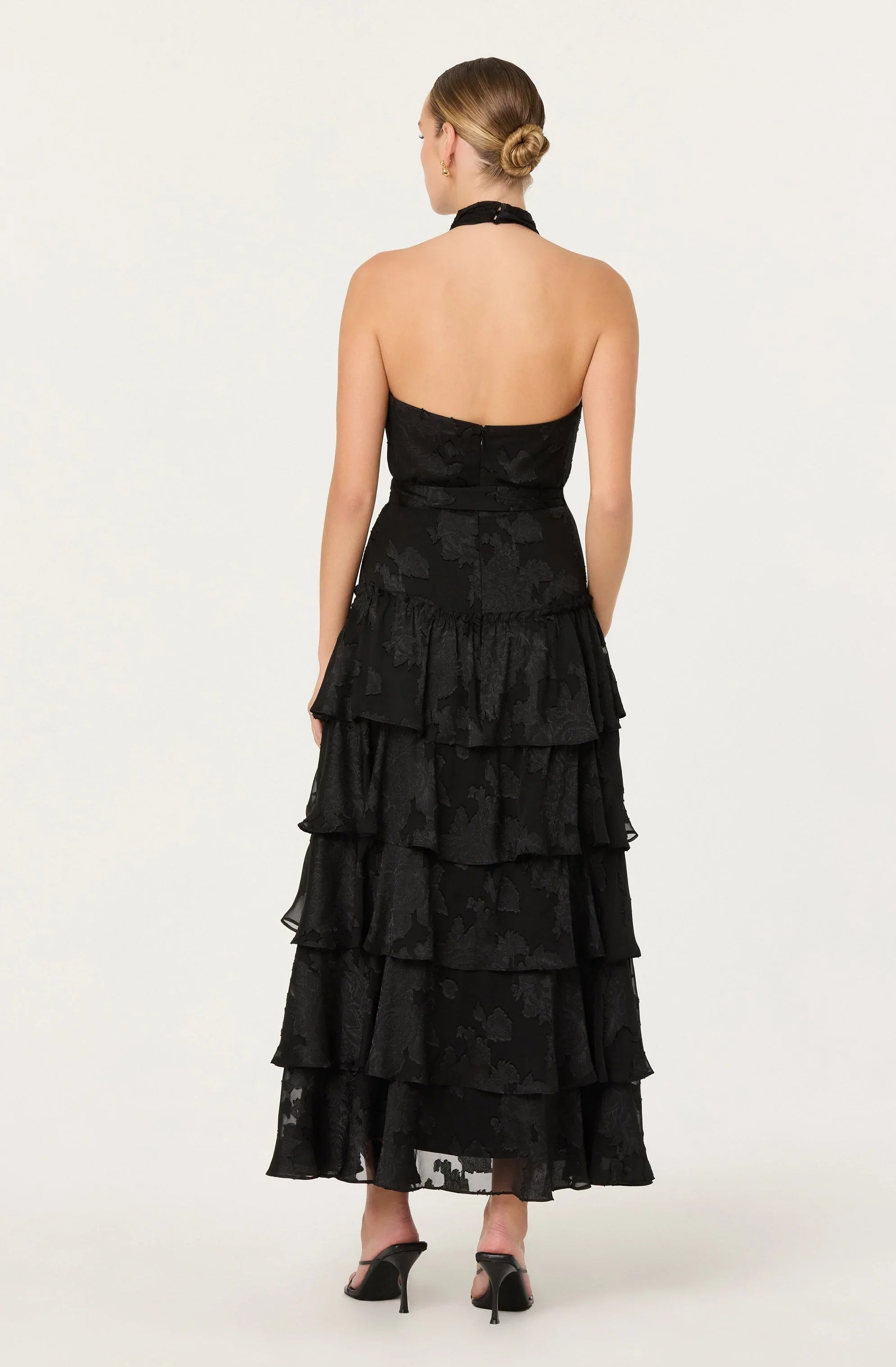 Lbruh Adamaris Tiered Halter Maxi Dress