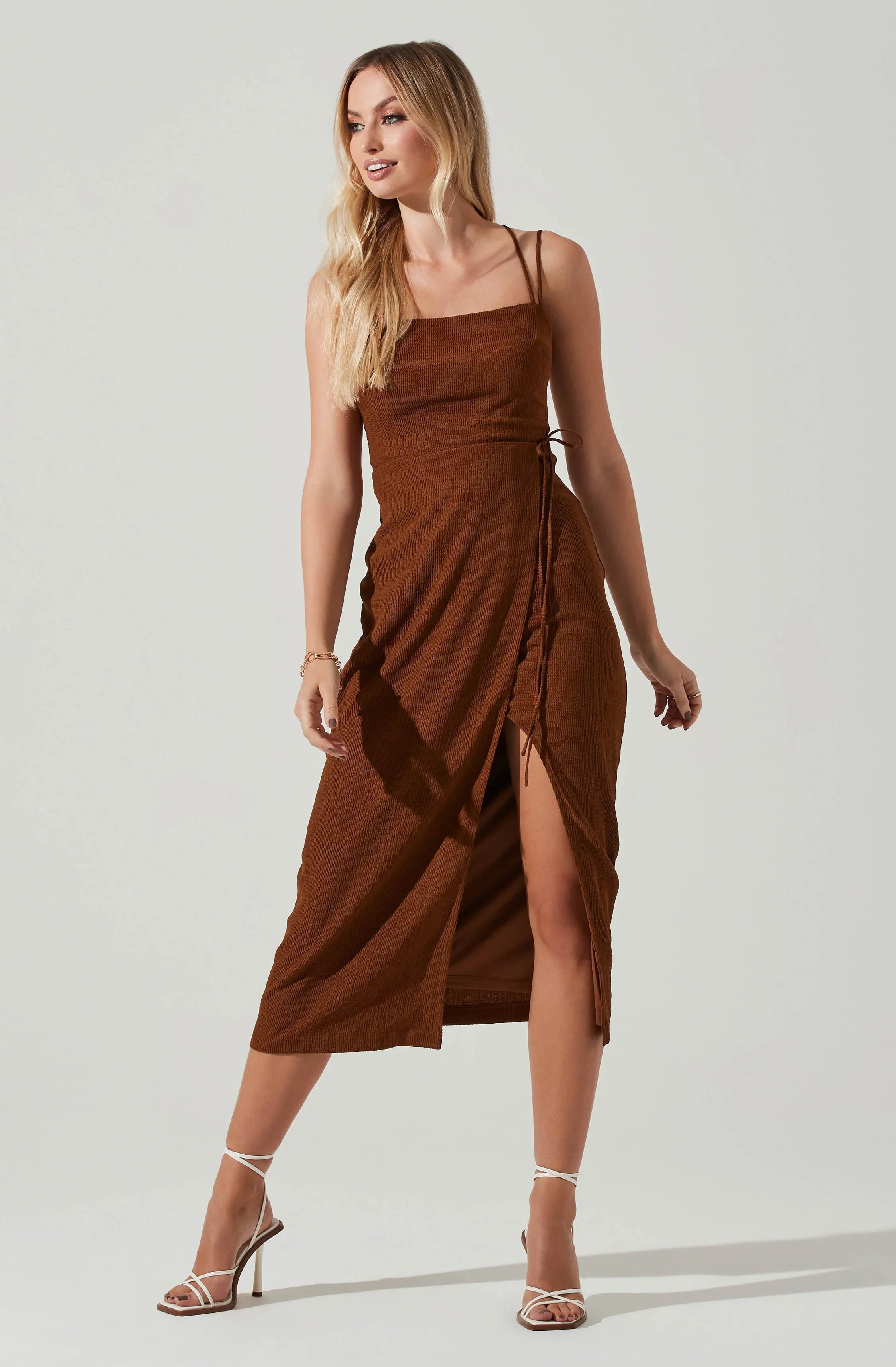 Lbruh Brinda Wrap Midi Dress