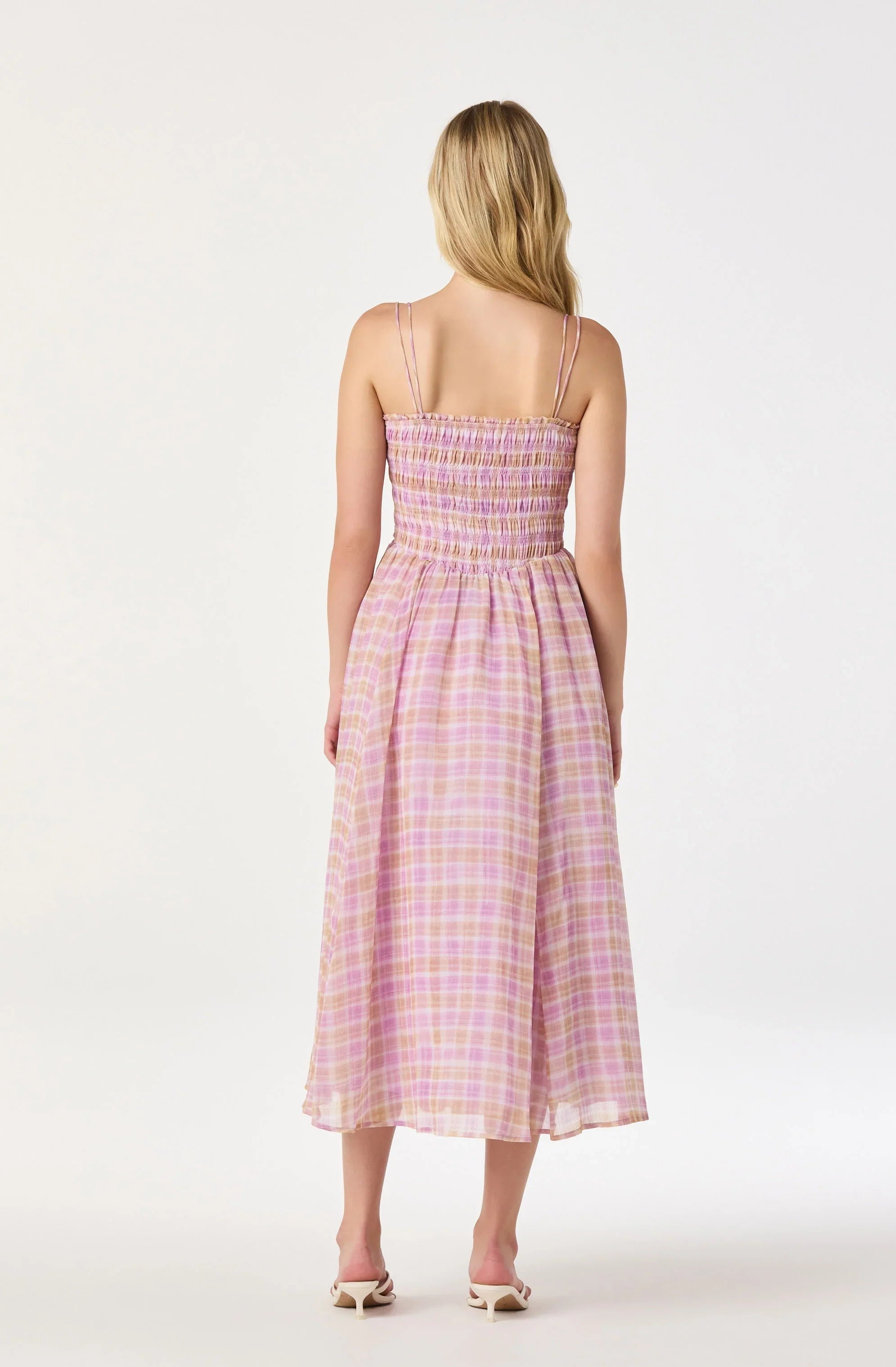 Inixyf Lahela Smocked Midi Dress