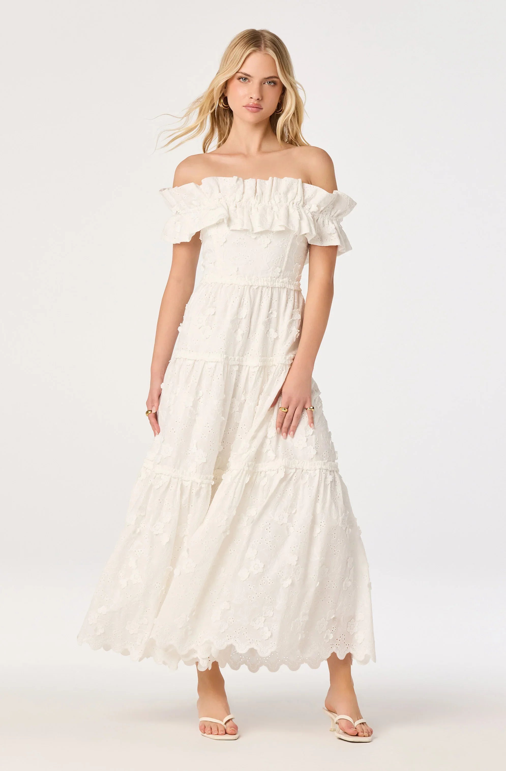 Inixyf Piccola Off Shoulder Maxi Dress