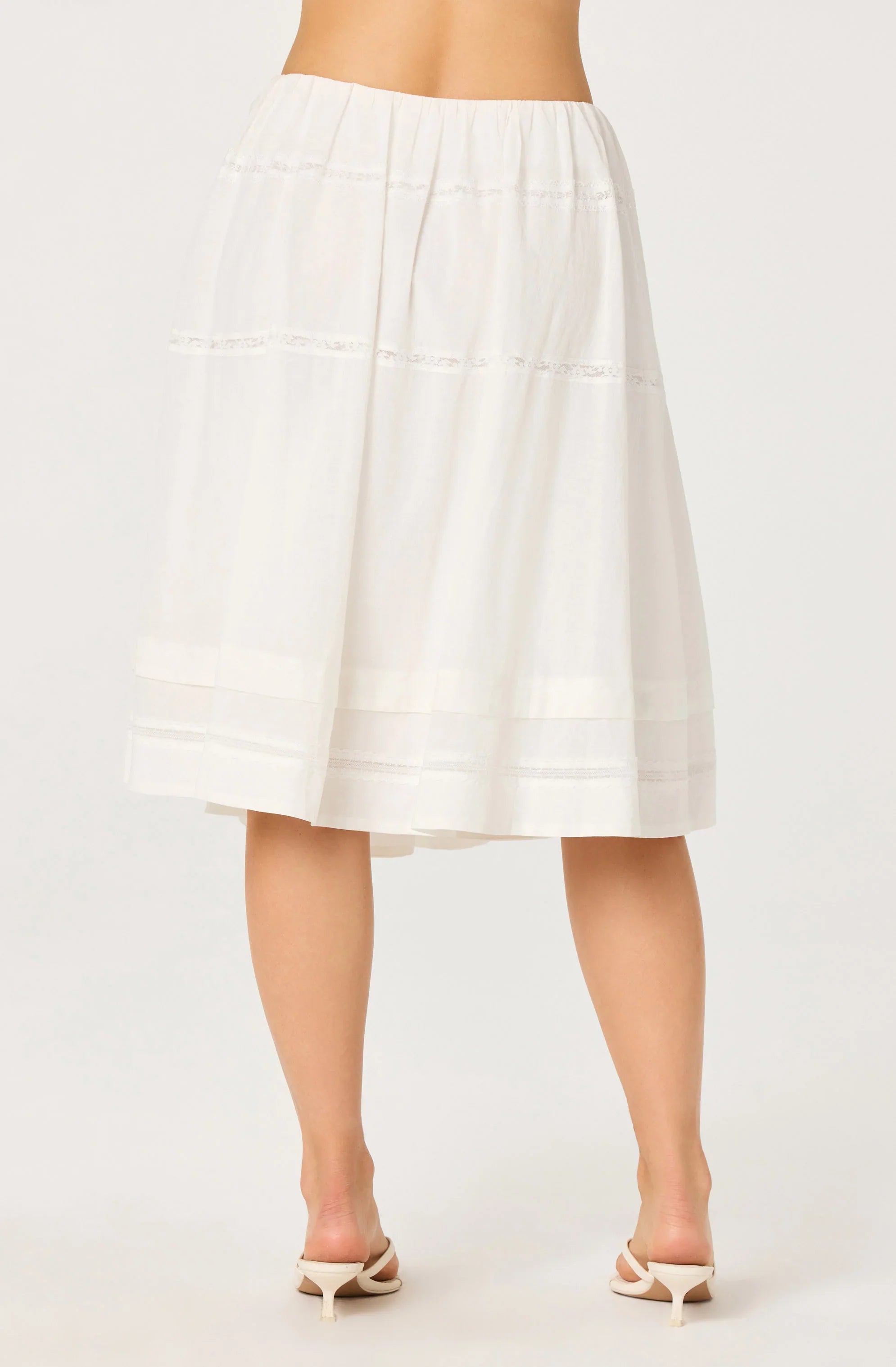 Inixyf Wrenlee Embroidered Midi Skirt