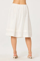 Inixyf Wrenlee Embroidered Midi Skirt