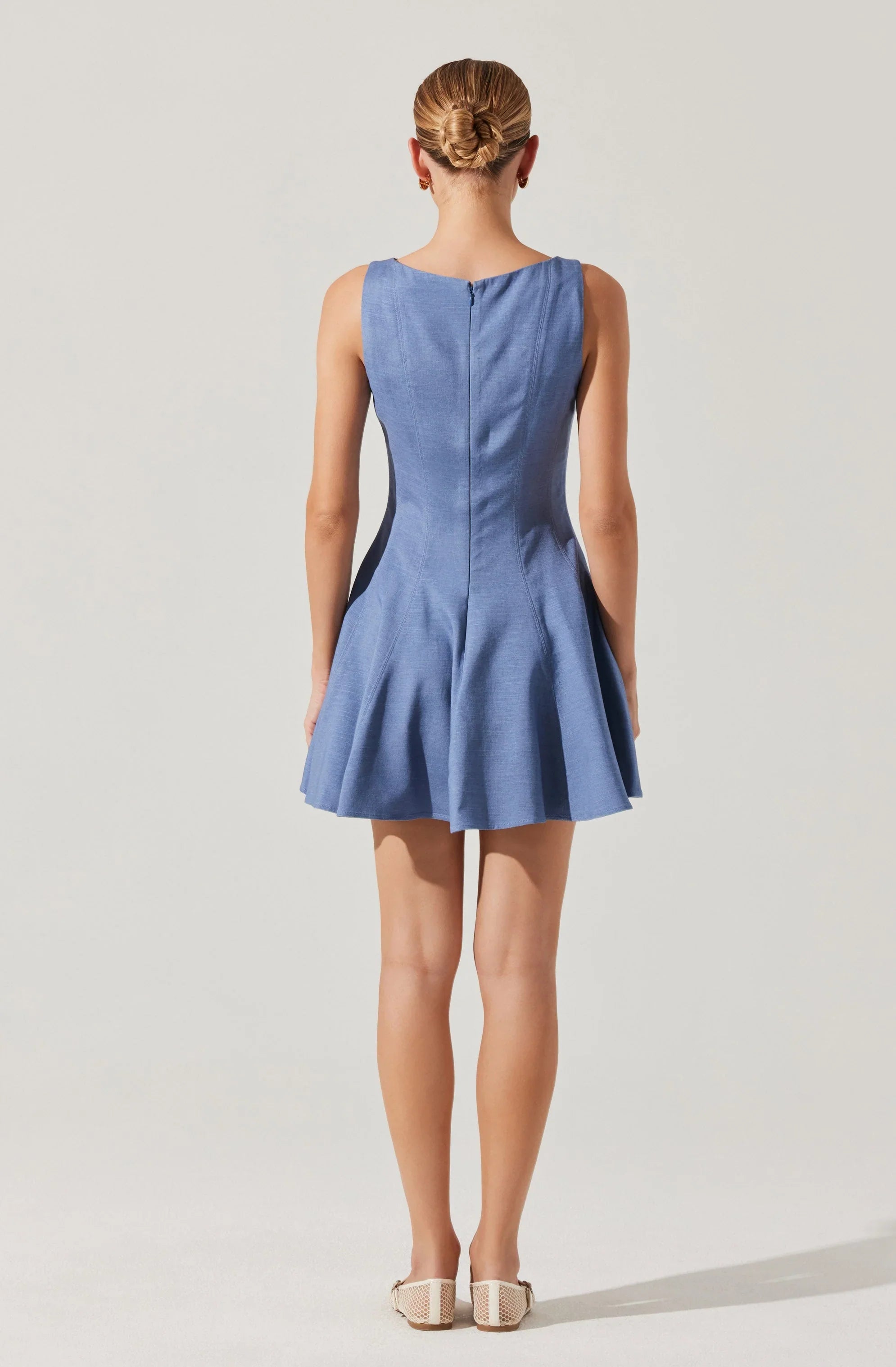 Lbruh Xaria Linen-Blend Mini Dress