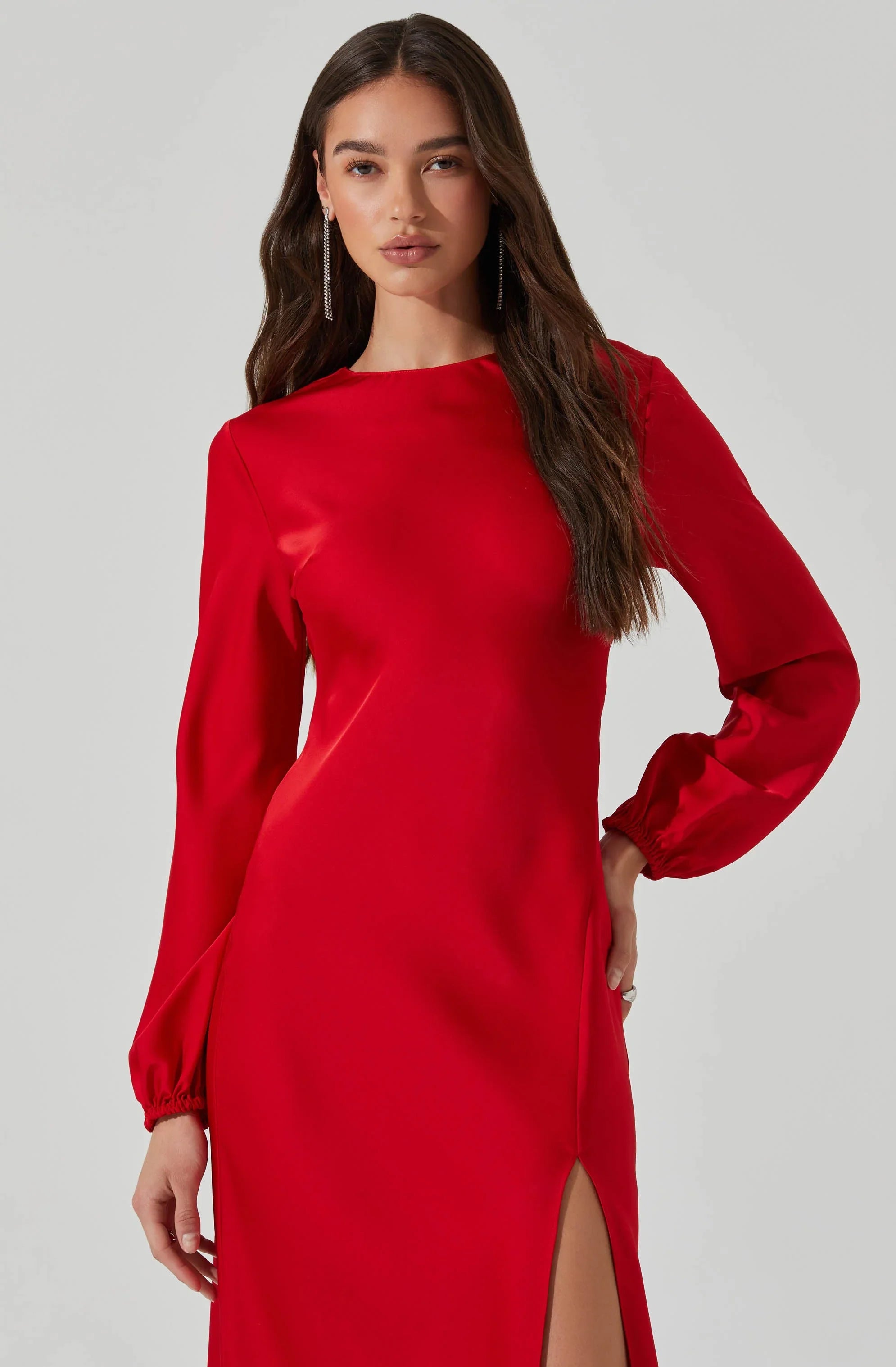 Lbruh Elyse Satin Maxi Dress
