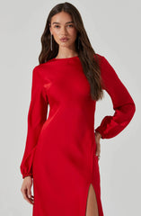 Lbruh Elyse Satin Maxi Dress