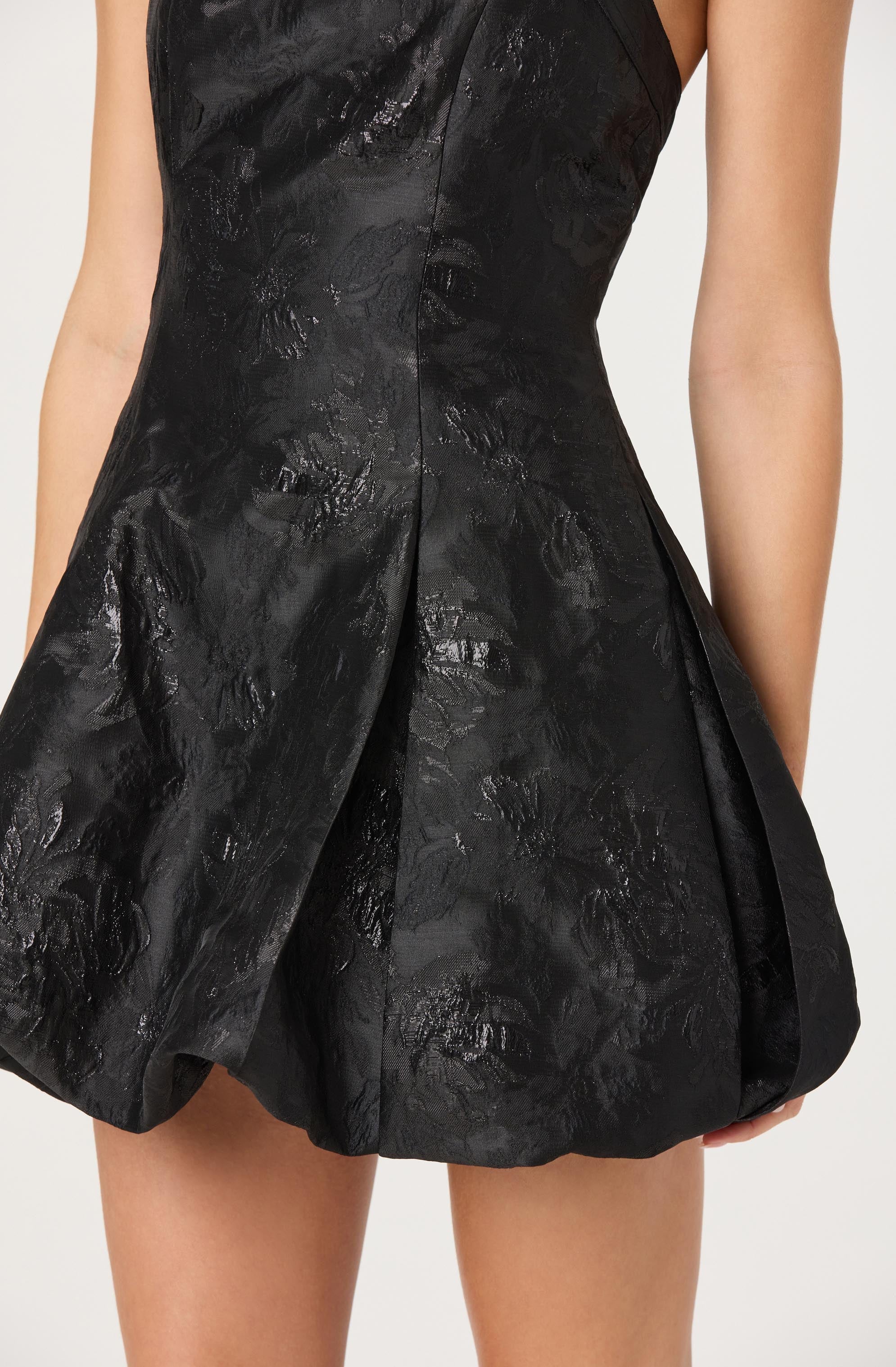 Lbruh Jinx Jacquard Halter Mini Dress