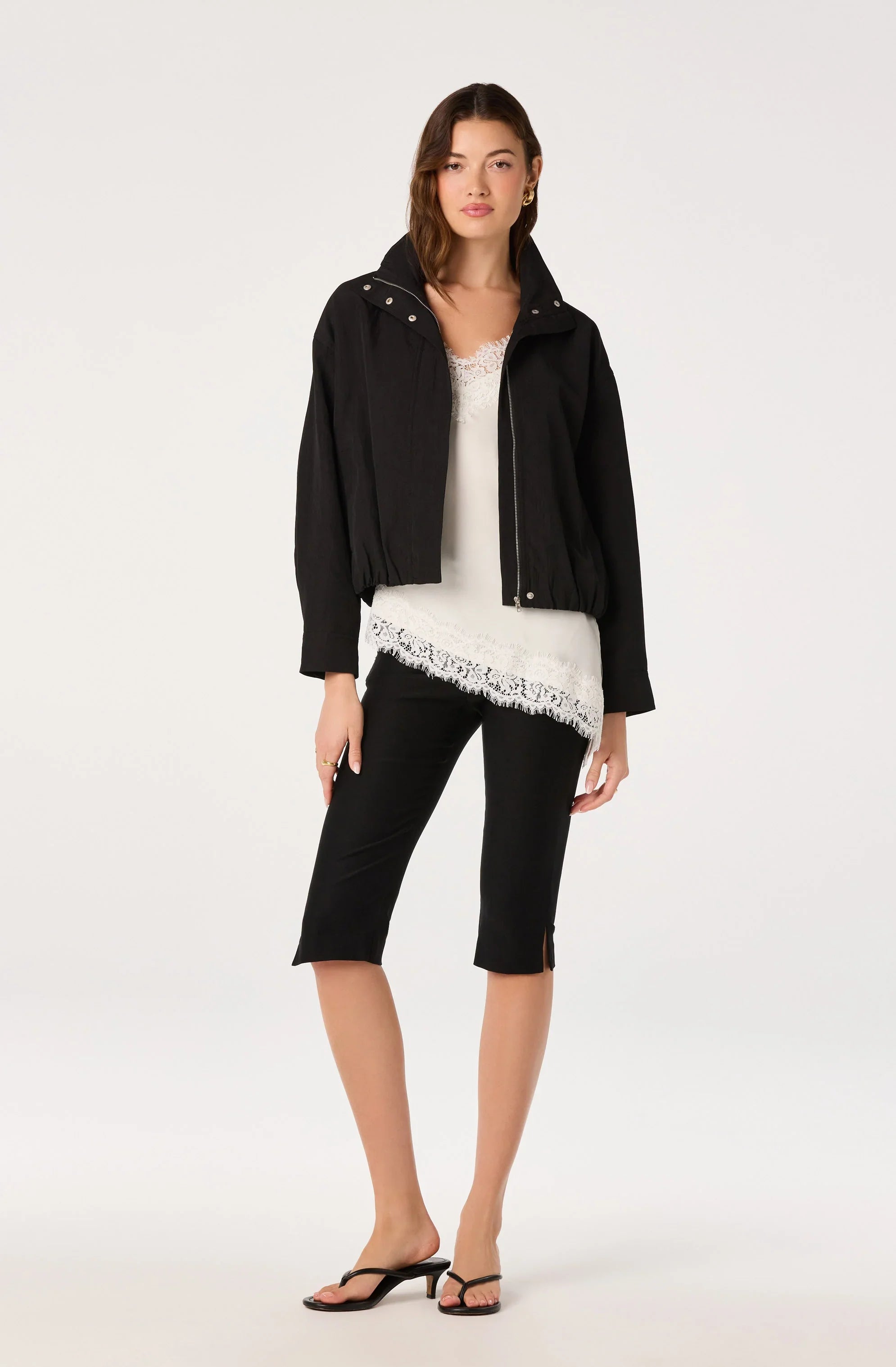 Inixyf Cooper Funnel Neck Bomber Jacket