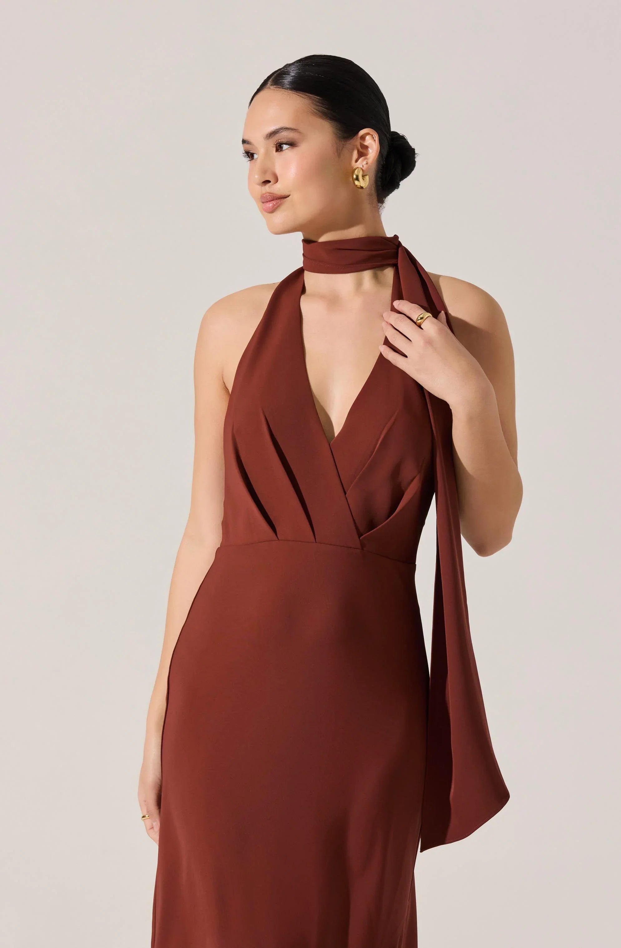 Lbruh Hilaire Halter Midi Dress