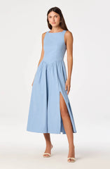 Lbruh Bow Back Apron Midi Dress