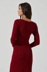 Lbruh Kylie Ribbed Midi Sweater Dress