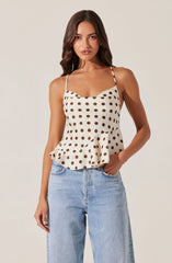 Inixyf Everli Cowl Neck Peplum Top