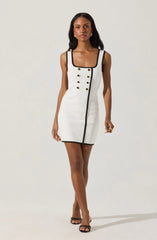 Lbruh Contrast Trim Knit Mini Dress