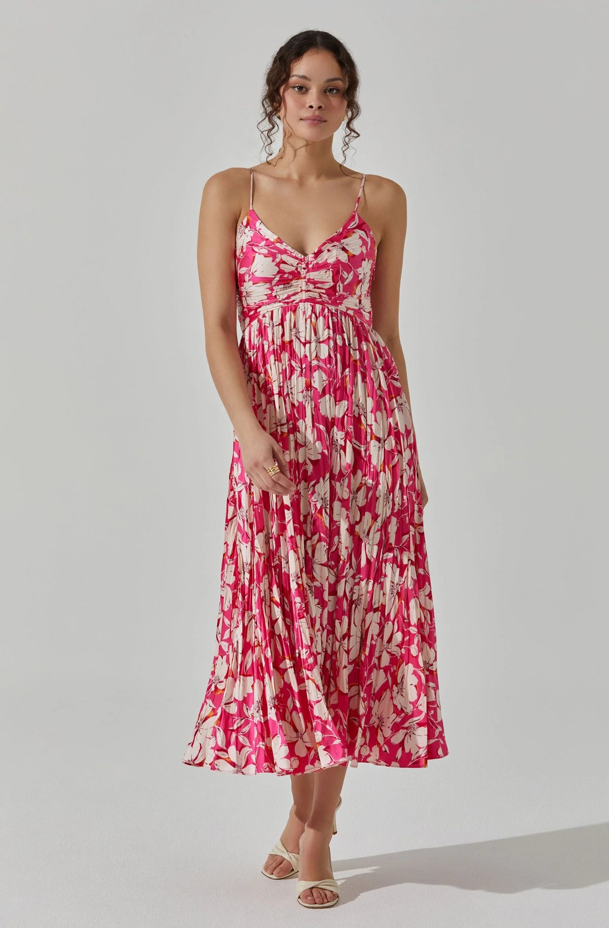 Lbruh Maeve Pleated Midi Dress