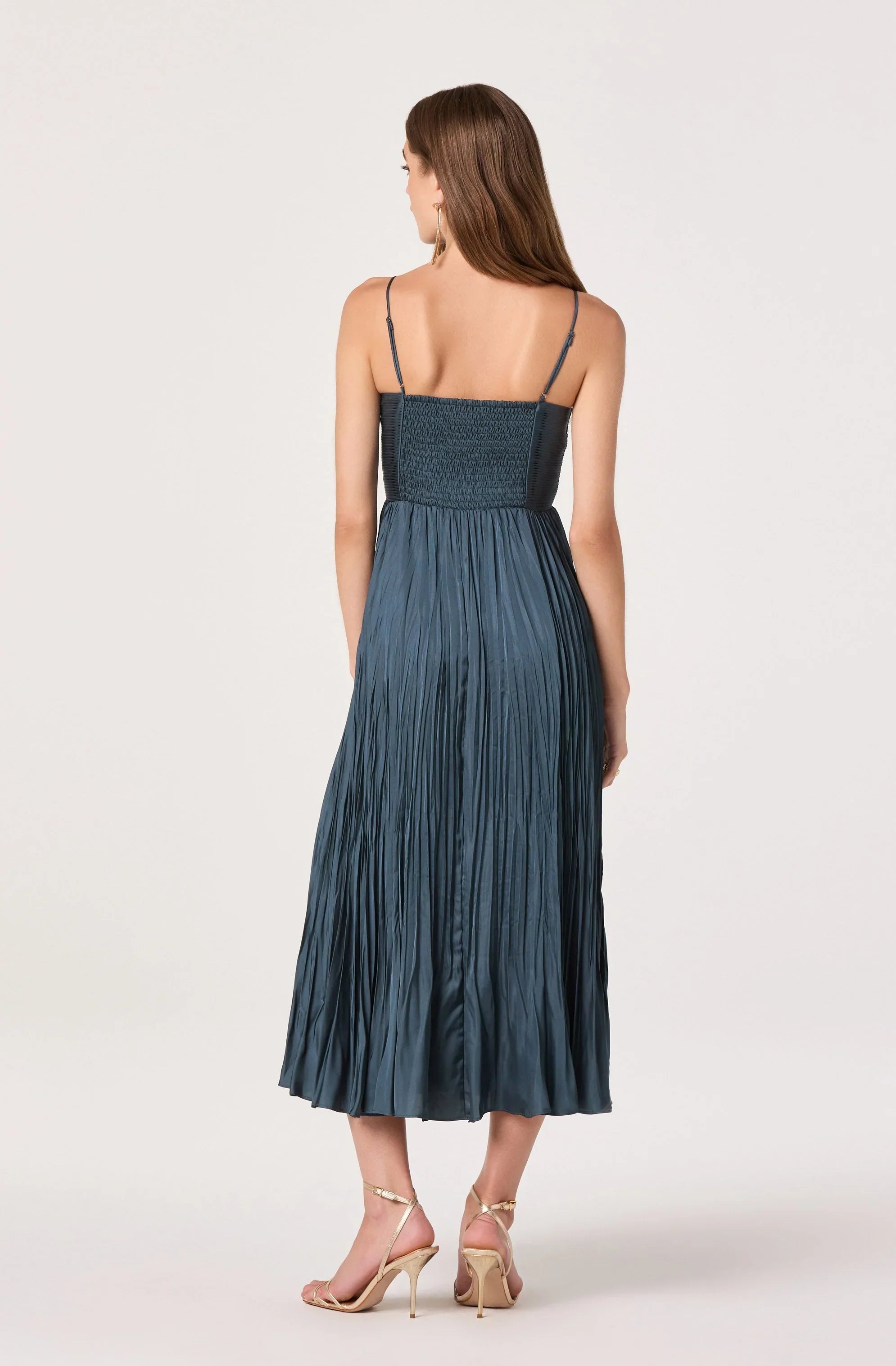 Inixyf Maeve Pleated Midi Dress