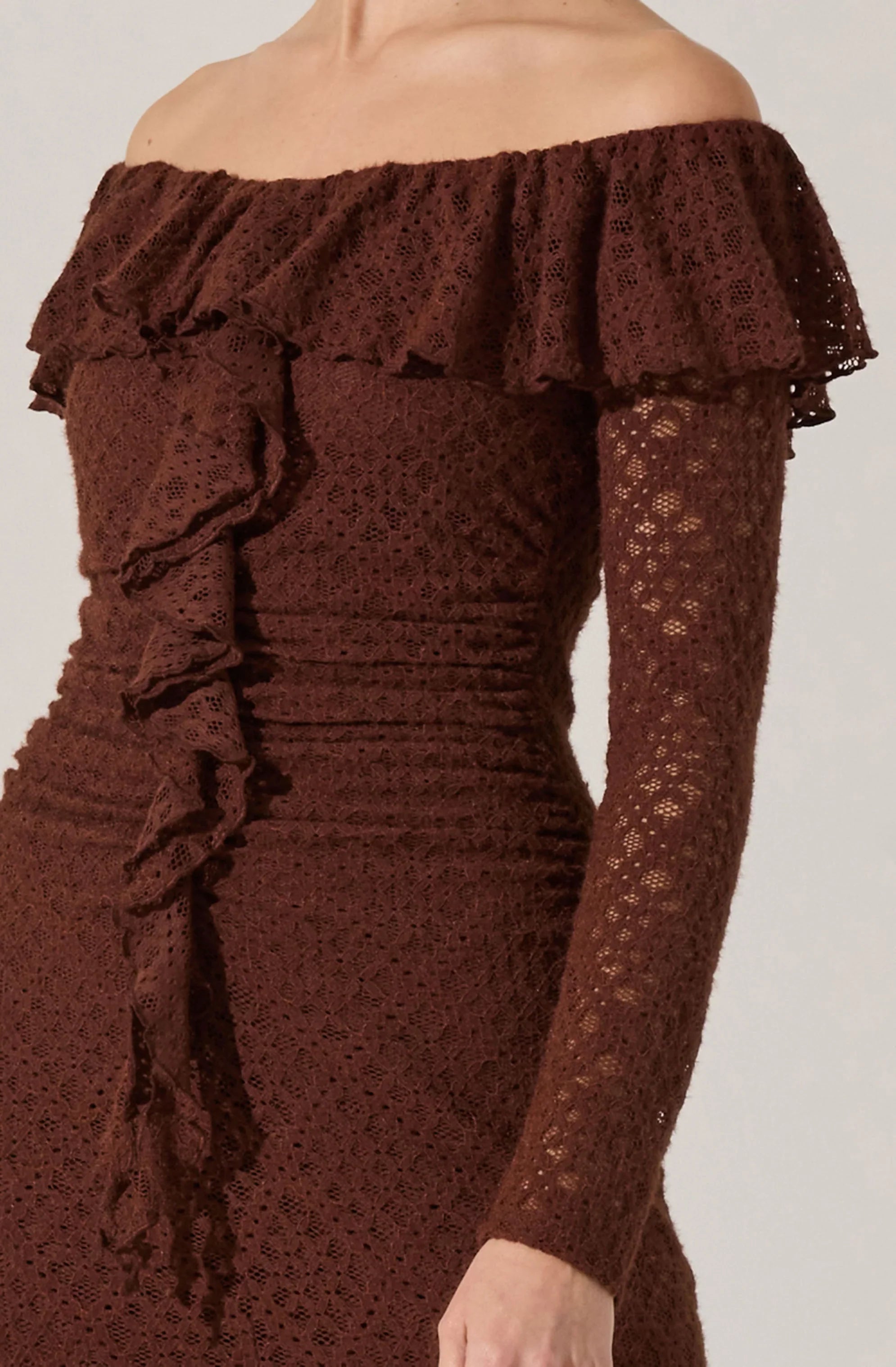 Lbruh Dorian Ruffle Off Shoulder Dress