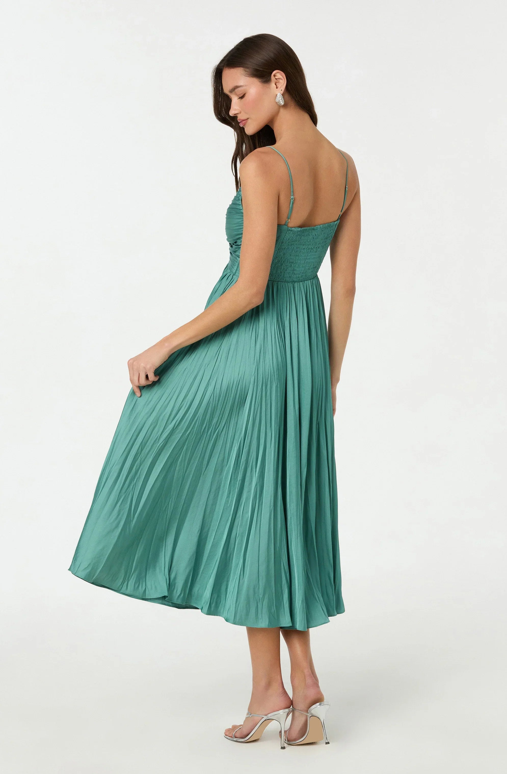 Inixyf Maeve Pleated Midi Dress