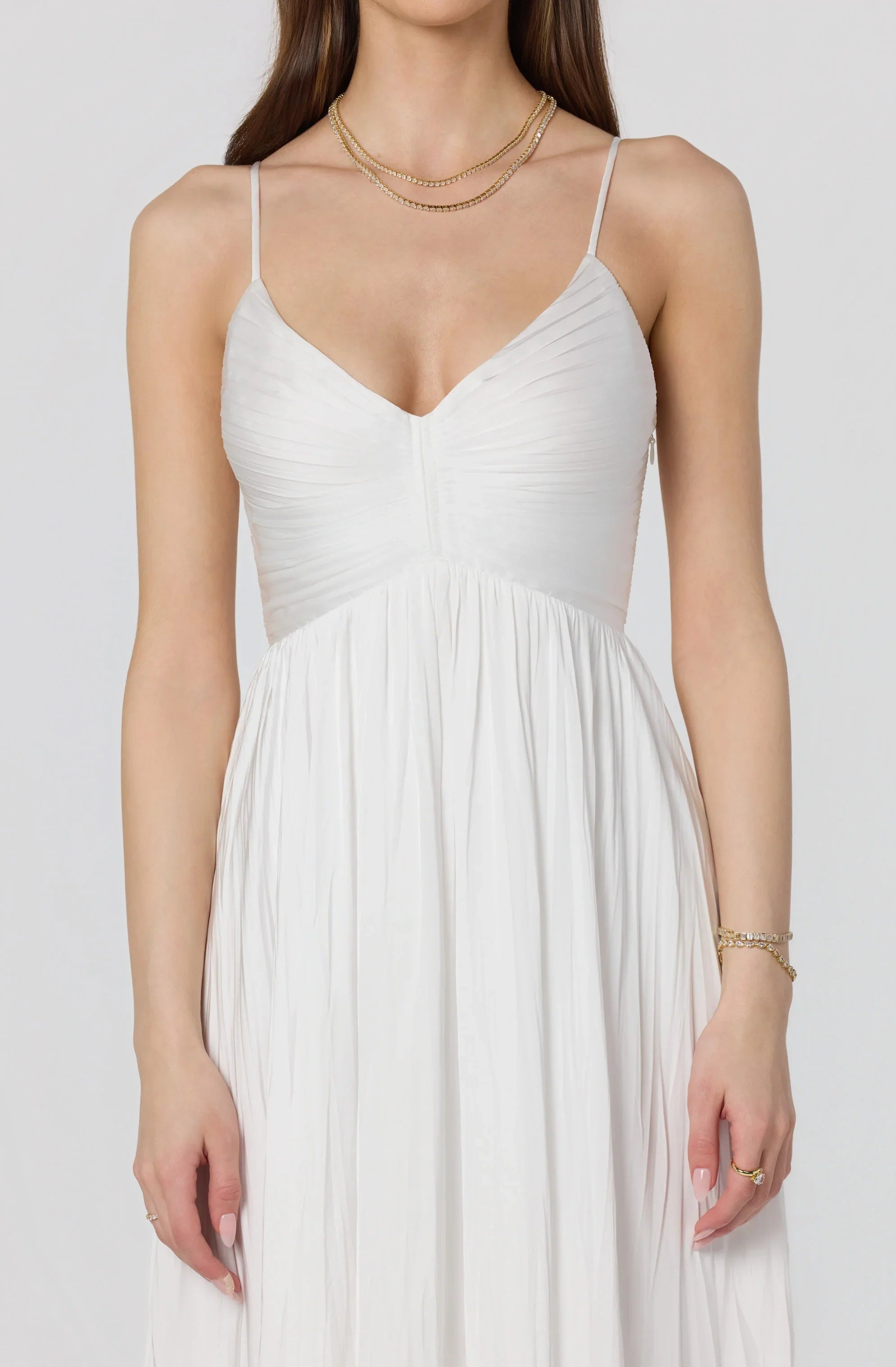 Inixyf Maeve Pleated Midi Dress