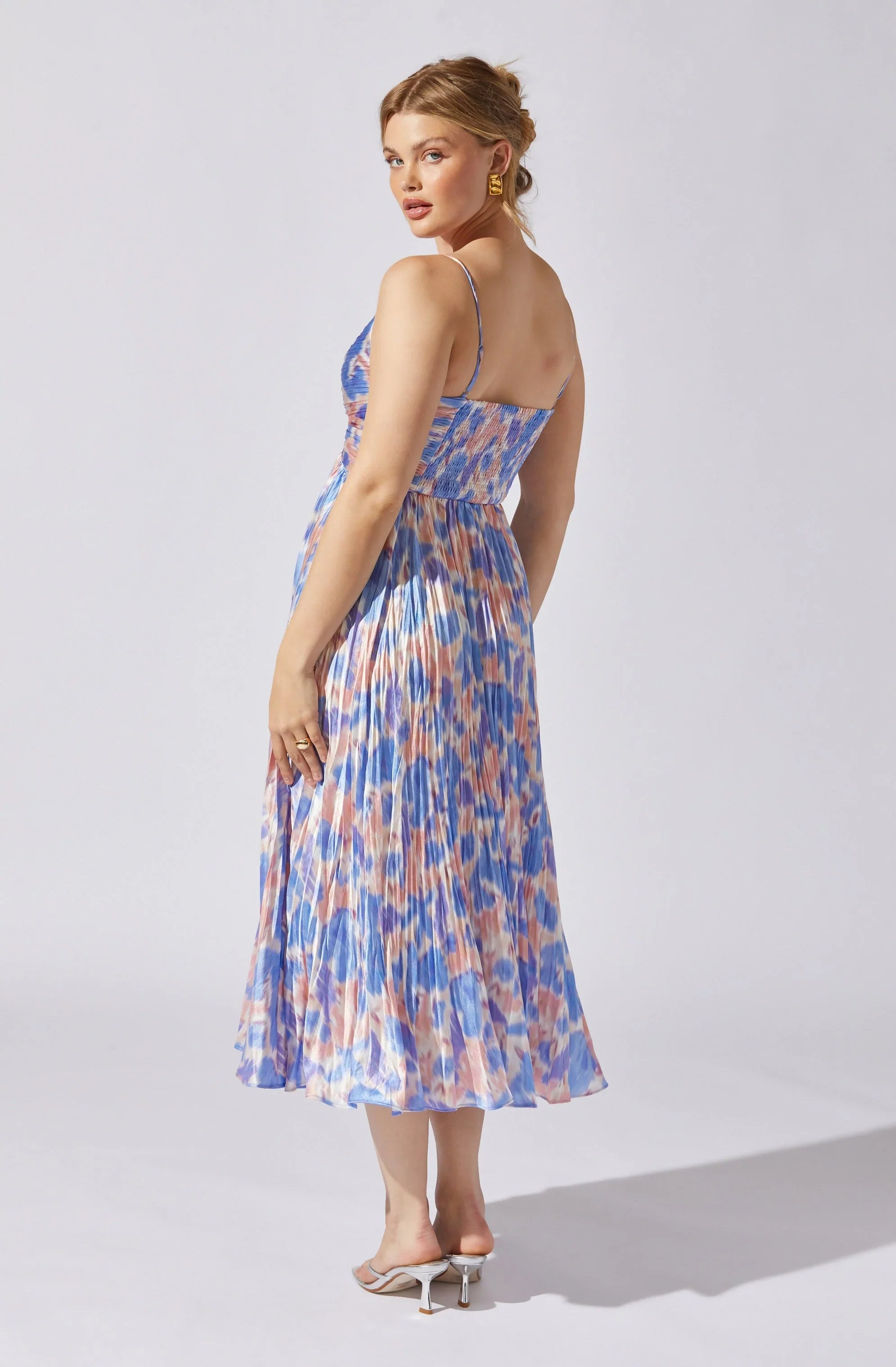 Lbruh Maeve Pleated Midi Dress