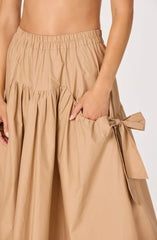 Inixyf Lylah Bow Midi Skirt