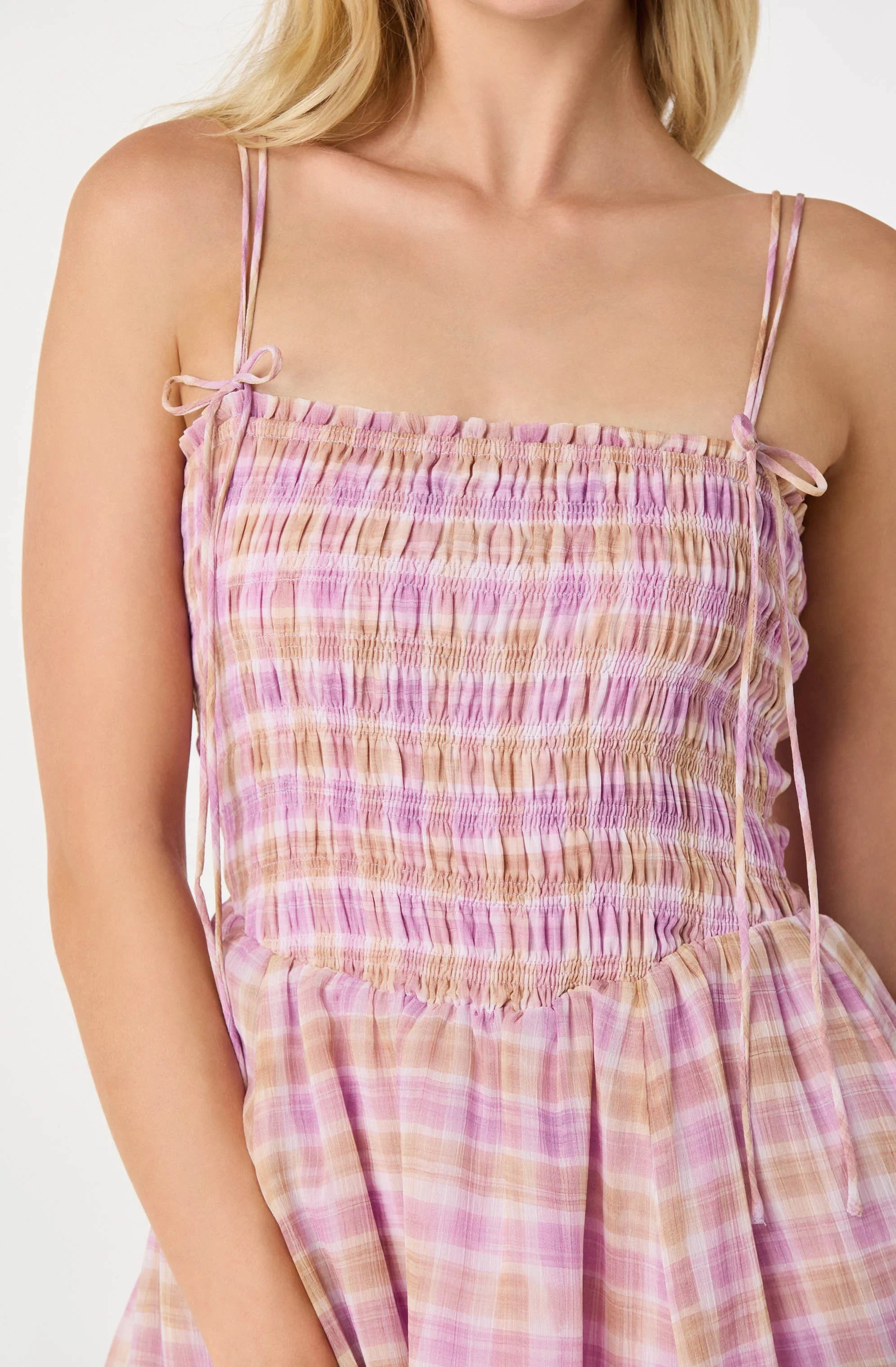Inixyf Lahela Smocked Midi Dress