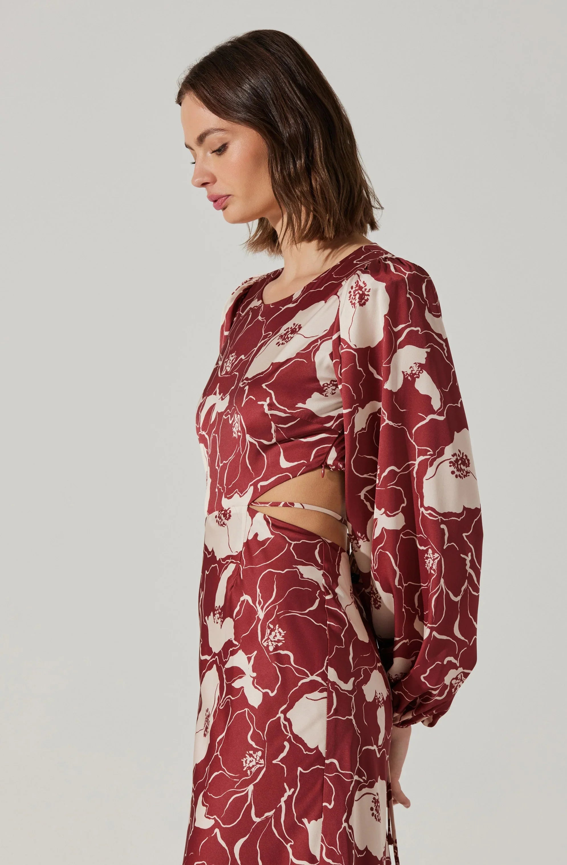 Lbruh Quinn Floral Cutout Maxi Dress