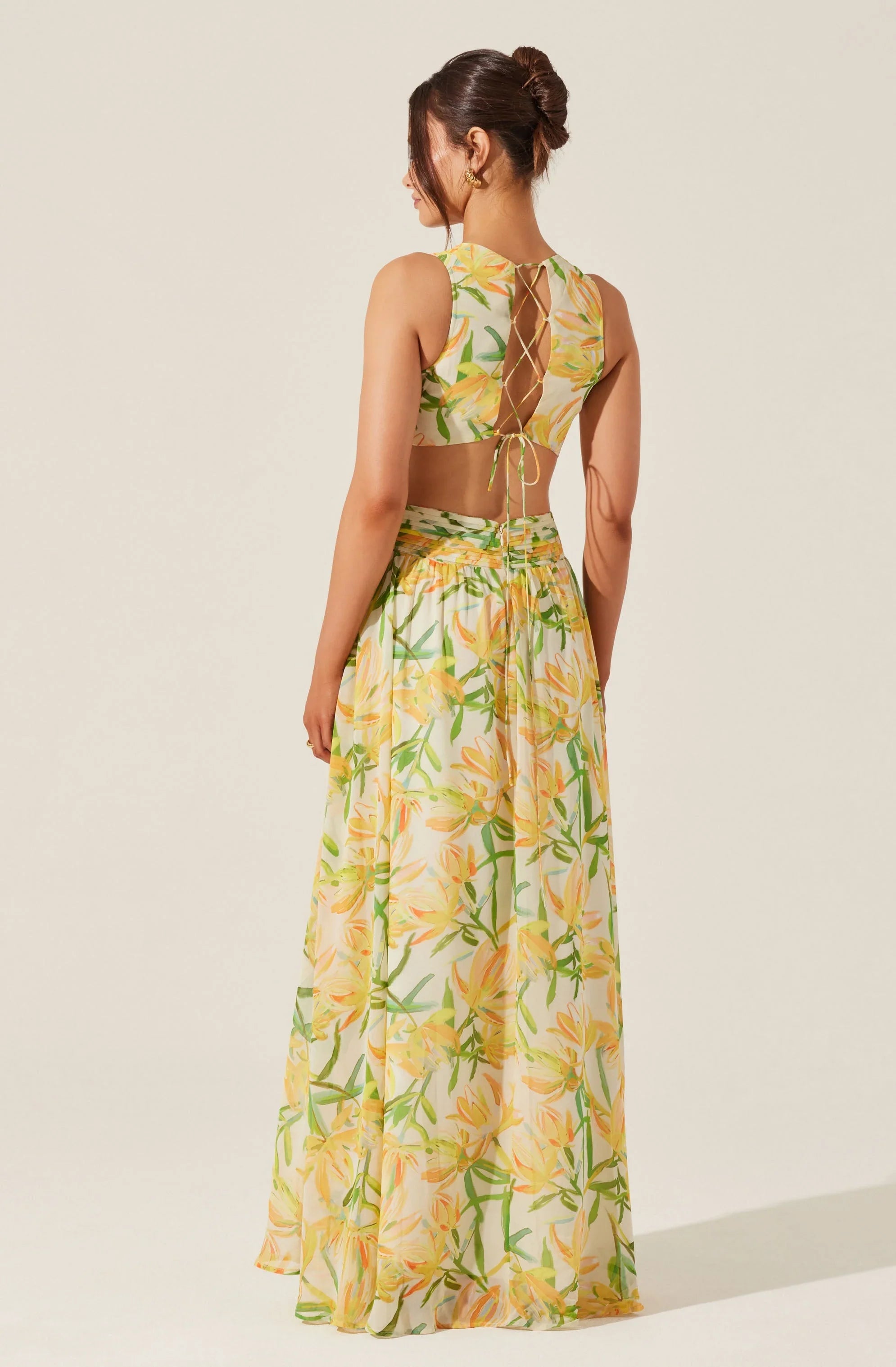 Lbruh Noya Floral Cutout Maxi Dress