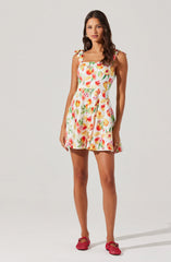 Lbruh Tinesha Bow Strap Mini Dress