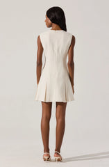 Lbruh Sleeveless Tweed Mini Dress