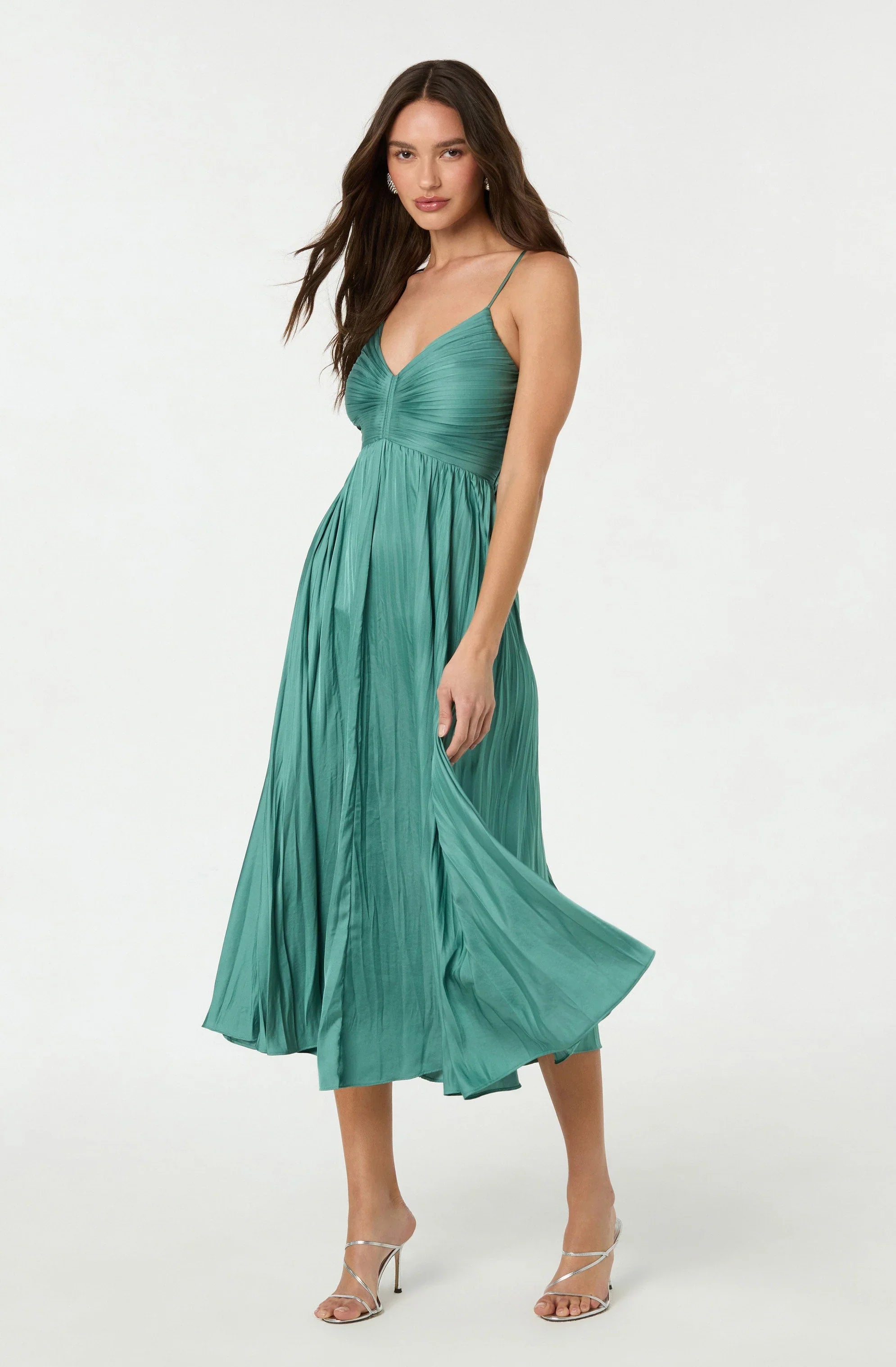 Inixyf Maeve Pleated Midi Dress